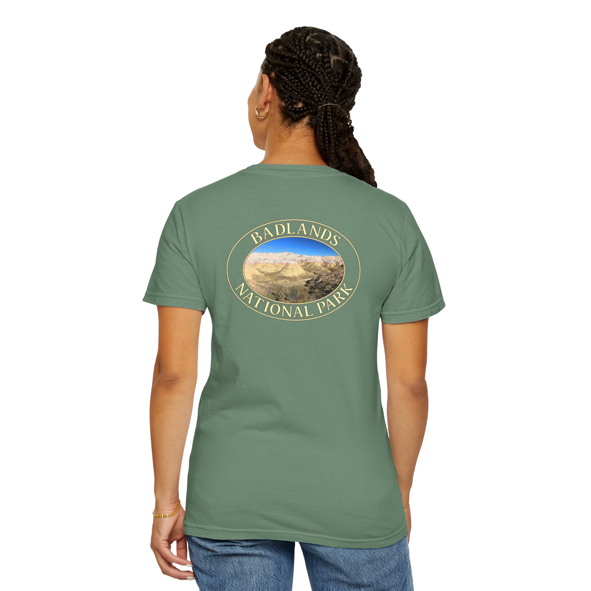 Yellow Mounds at Badlands National Park Scenic Garment-Dyed Heavyweight T-Shirt with Relaxed Fit - Image 20