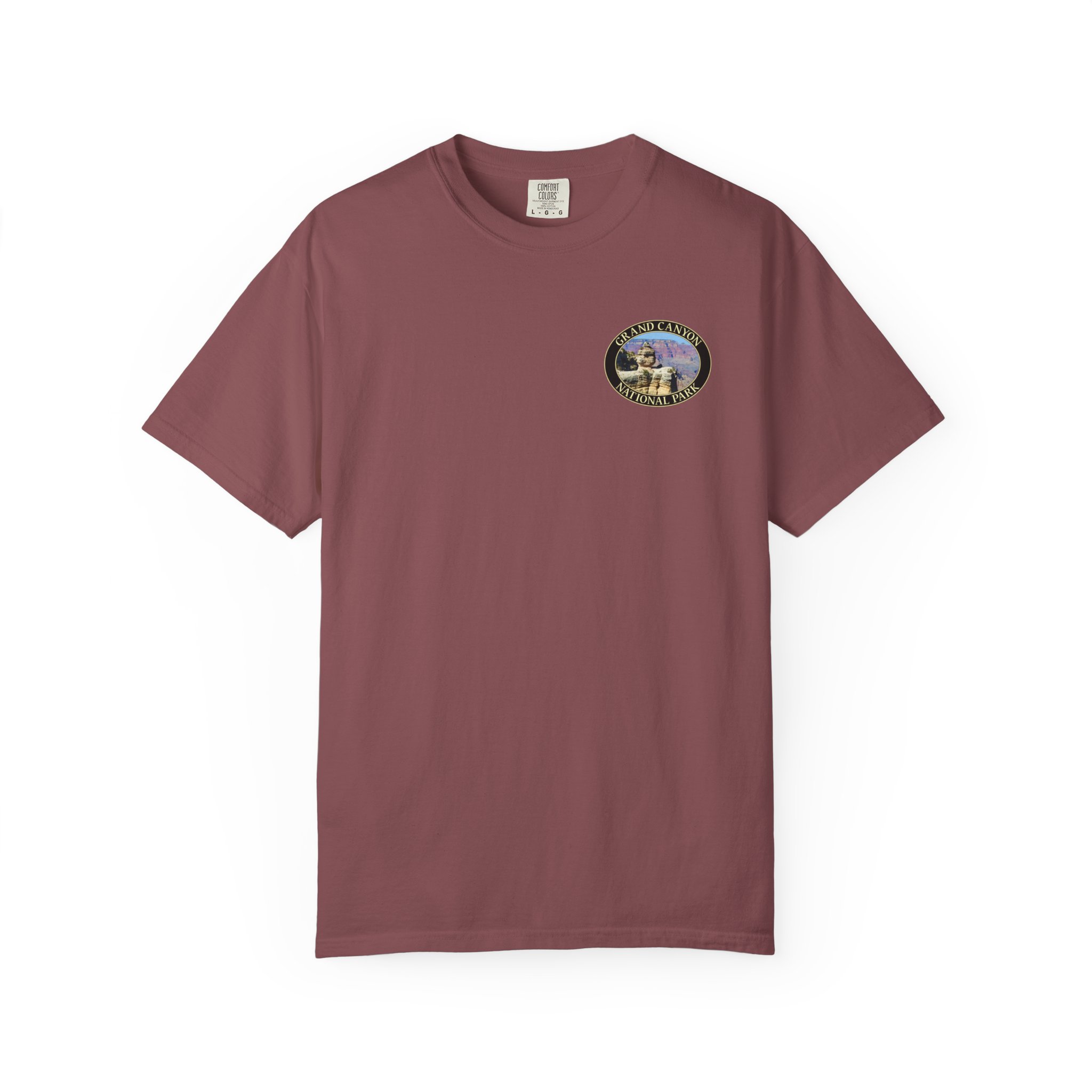 Duck Rock at Grand Canyon National Park Scenic T-Shirt - Relaxed Fit, Garment Dyed Heavyweight Travel Tee - Image 9