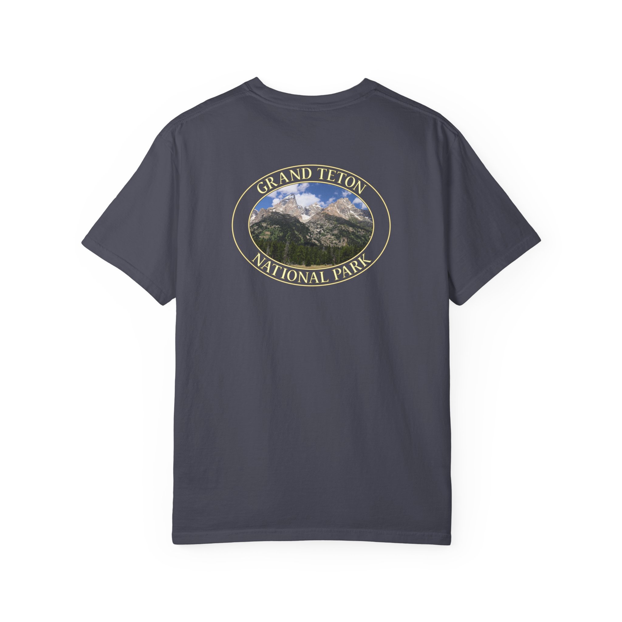 Grand Teton Mountains Scenic Photo Relaxed Fit Garment-Dyed Heavyweight T-Shirt, Grand Teton National Park - Image 3