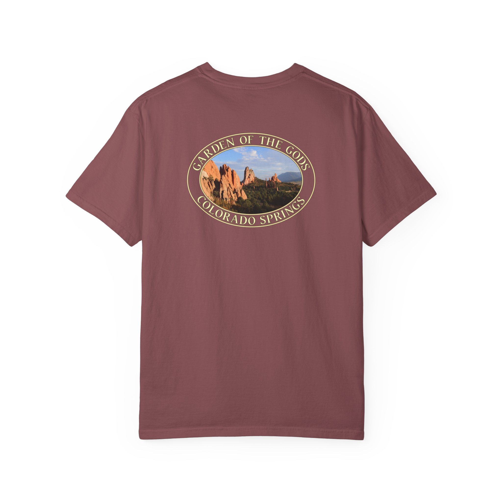 Unique Rock Formations at Garden of the Gods Colorado Springs Relaxed Fit Garment-Dyed Heavyweight T-Shirt - Image 10