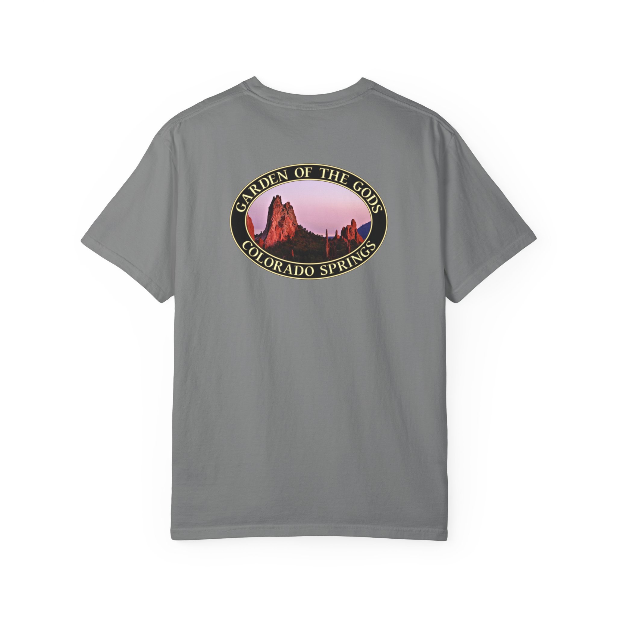 Unique Rock Formations at Garden of the Gods Colorado Springs Garment-Dyed Heavyweight T-Shirt with Relaxed Fit - Image 14