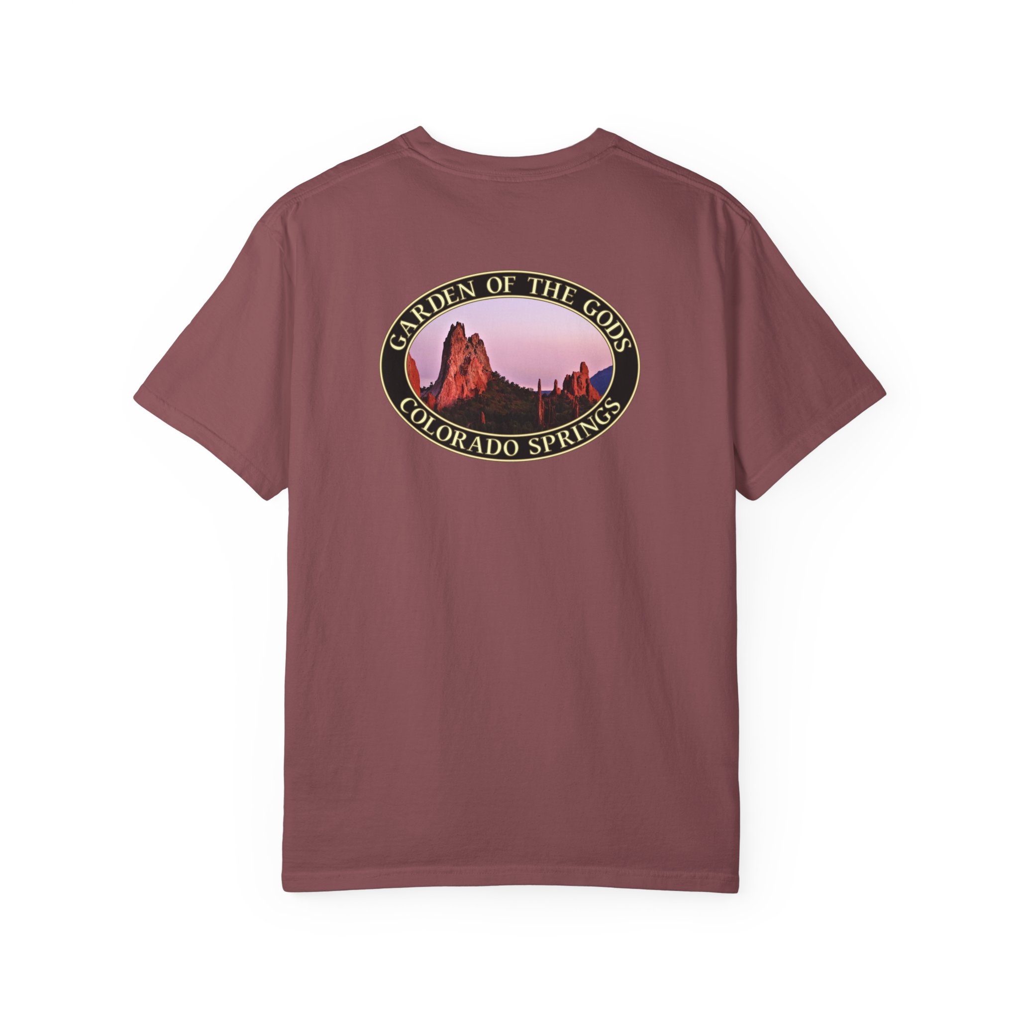 Unique Rock Formations at Garden of the Gods Colorado Springs Garment-Dyed Heavyweight T-Shirt with Relaxed Fit - Image 10