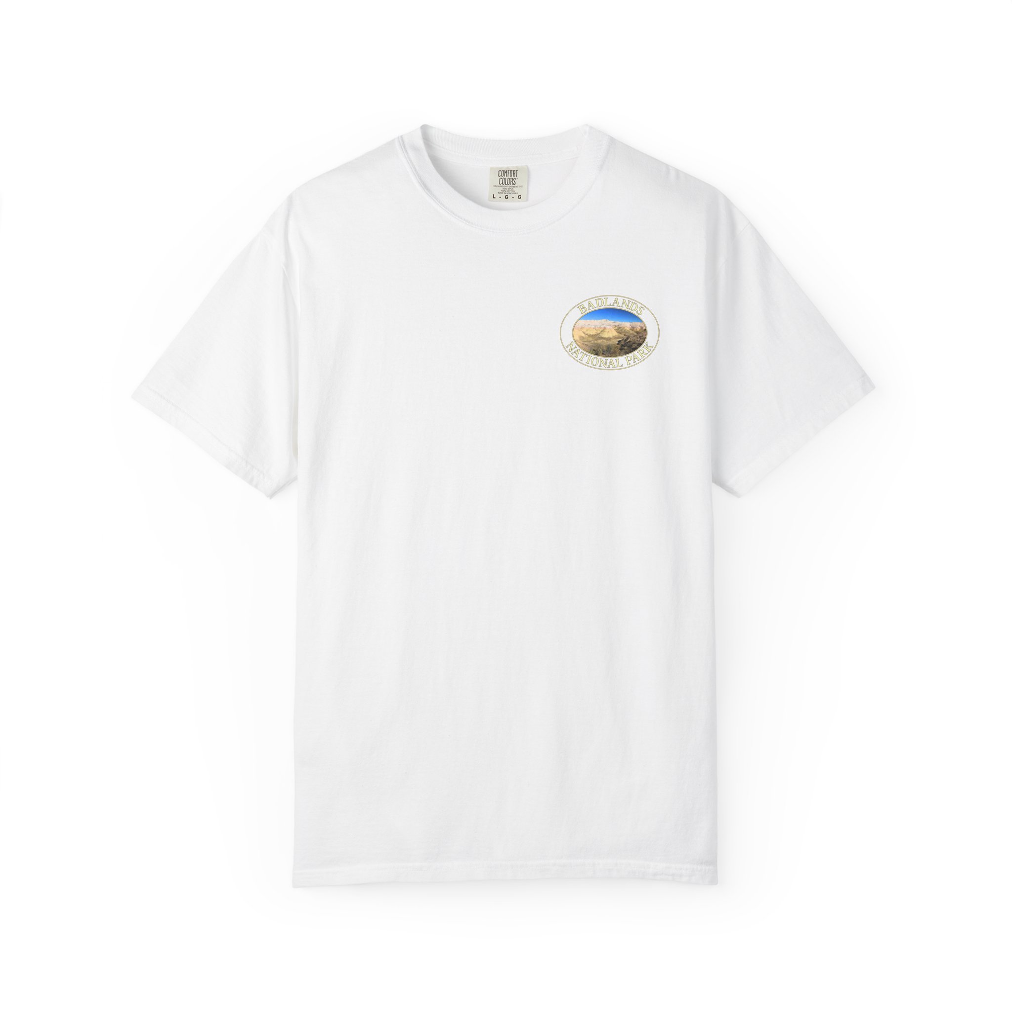 Yellow Mounds at Badlands National Park Scenic Garment-Dyed Heavyweight T-Shirt with Relaxed Fit - Image 5