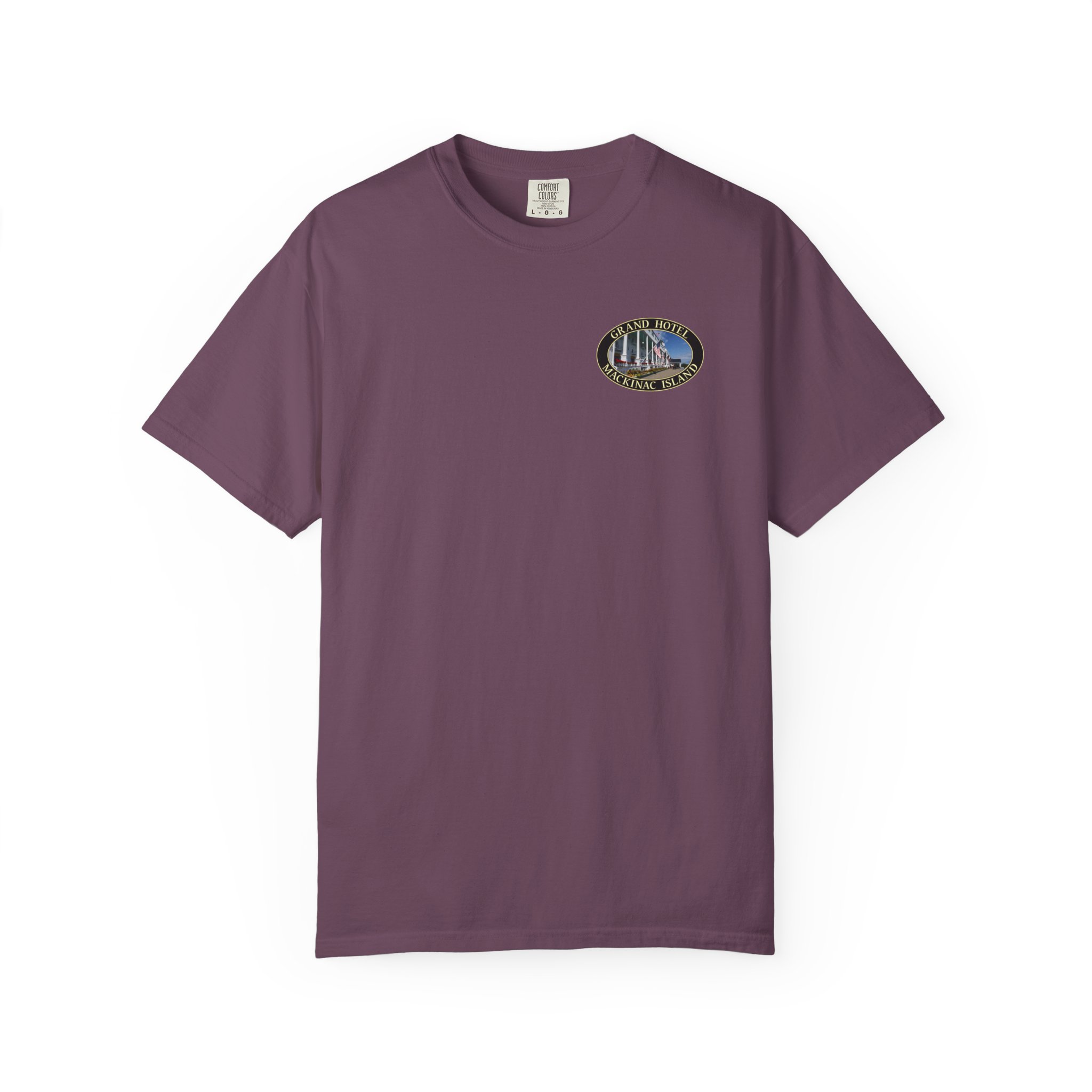 Grand Hotel on Mackinac Island Michigan, Scenic Photography Garment-Dyed Heavyweight T-Shirt with Relaxed Fit, 2-sided Print - Image 25