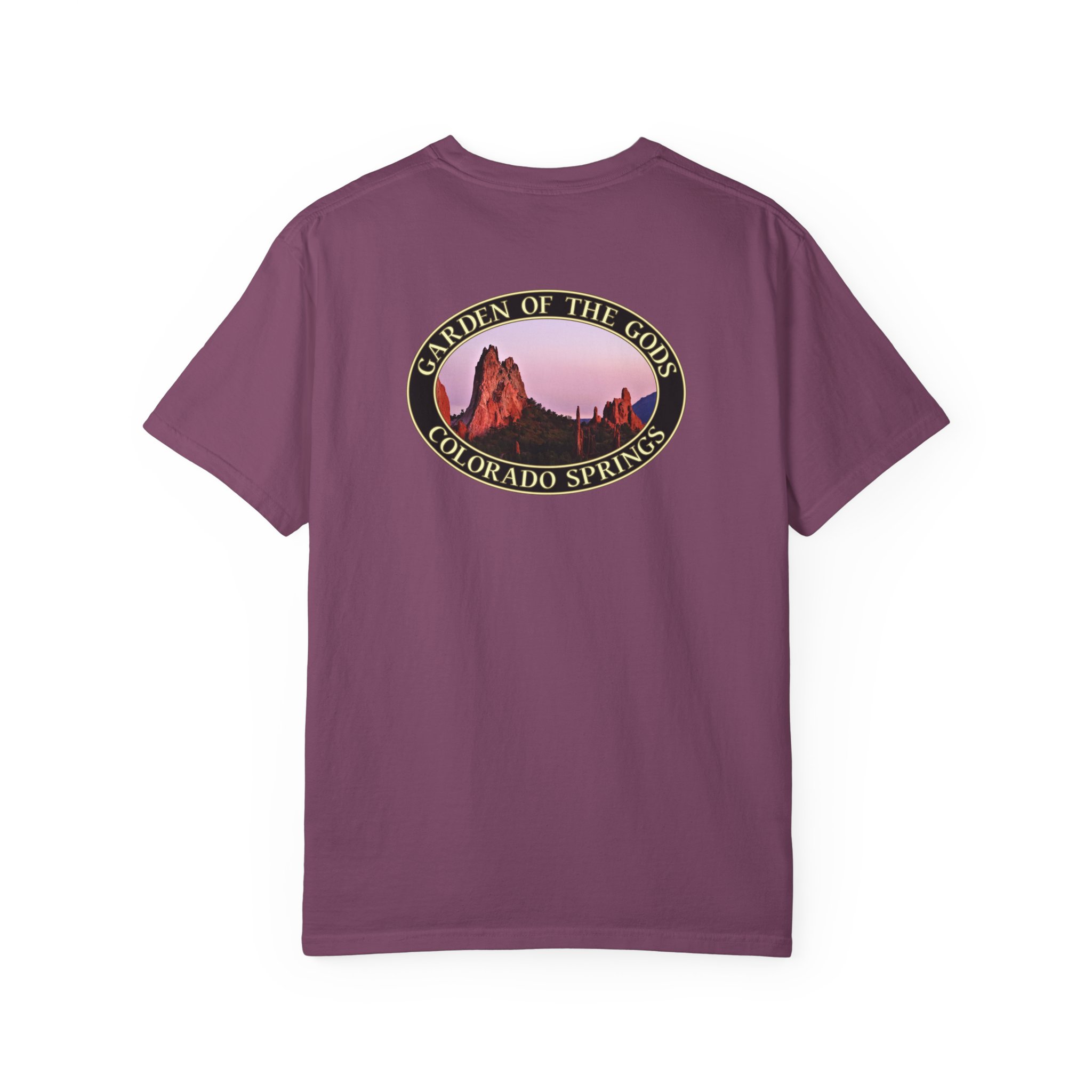 Unique Rock Formations at Garden of the Gods Colorado Springs Garment-Dyed Heavyweight T-Shirt with Relaxed Fit - Image 3