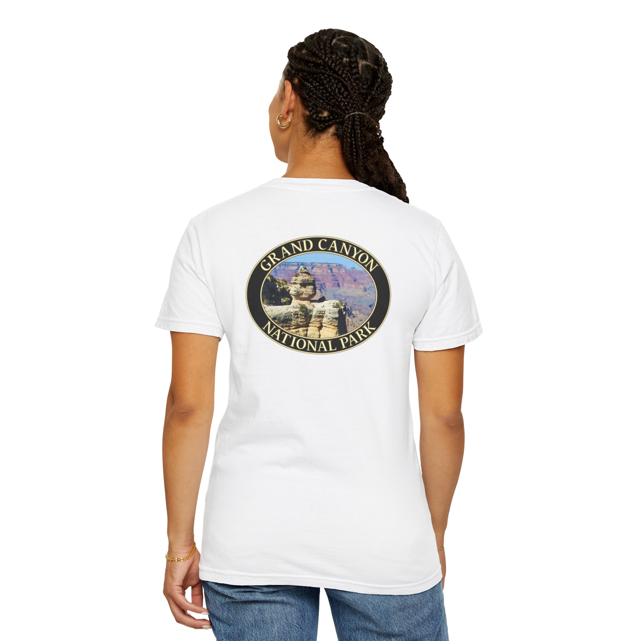 Duck Rock at Grand Canyon National Park Scenic T-Shirt - Relaxed Fit, Garment Dyed Heavyweight Travel Tee - Image 8