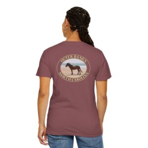Wild Horse on the Beach, Outer Banks North Carolina, Relaxed Fit Garment-Dyed Heavyweight T-Shirt