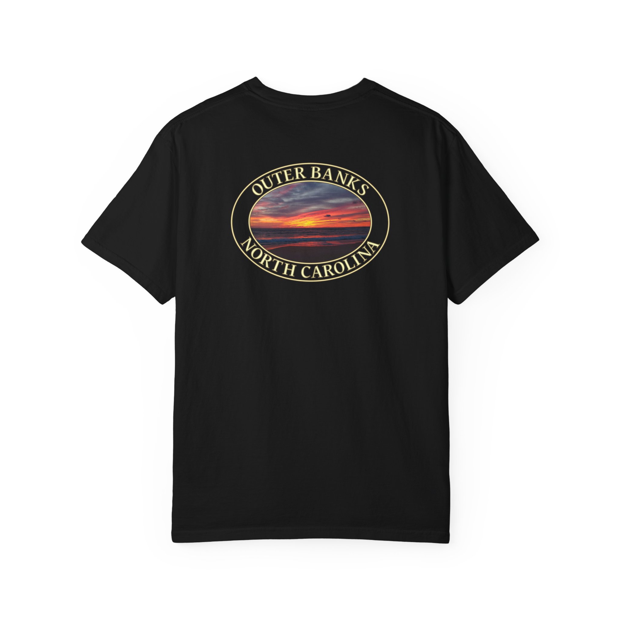 Sunrise Over Atlantic Ocean Outer Banks North Carolina Relaxed Fit Garment-Dyed Heavyweight T-Shirt - Image 18
