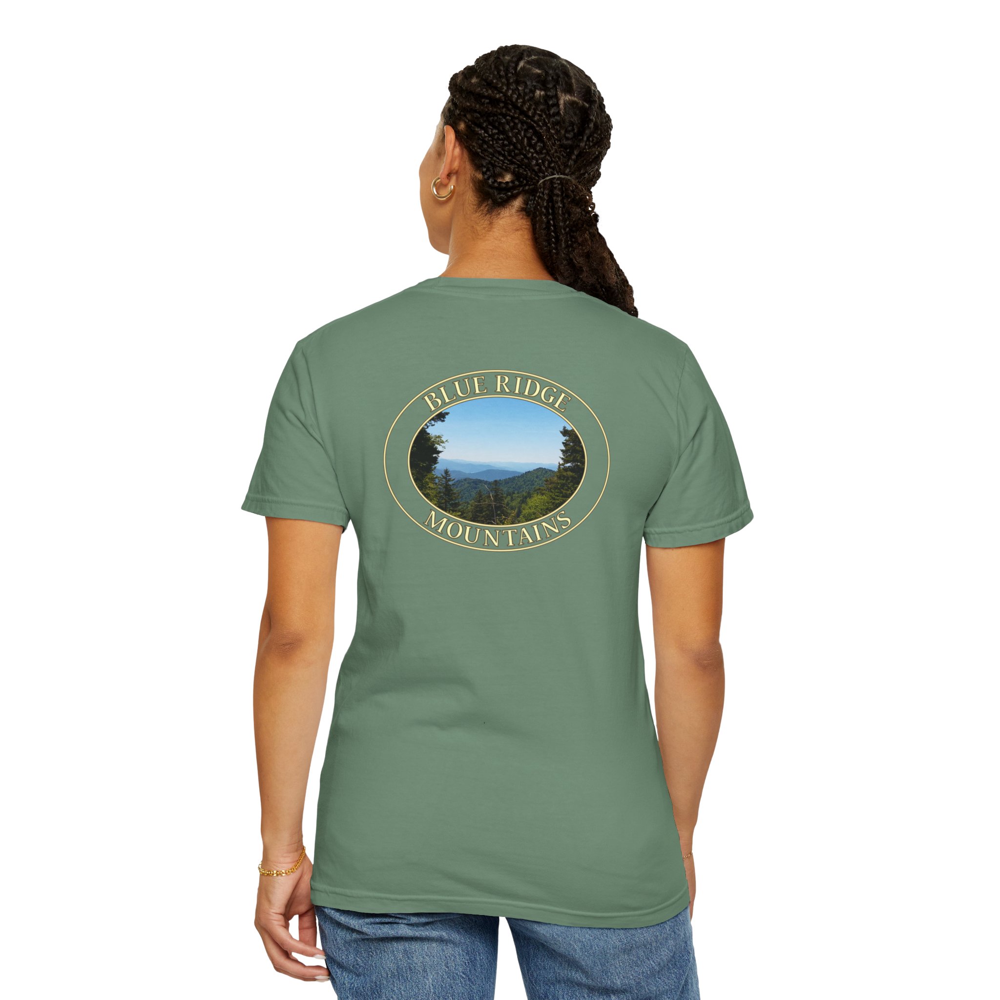 Blue Ridge Mountains of North Carolina Scenic Garment-Dyed Heavyweight T-Shirt with Relaxed Fit and Soft Cotton - Image 20