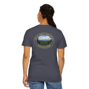 Great Smoky Mountains National Park Scenic Photo Garment-Dyed Heavyweight T-Shirt - Tennessee Nature Travel Apparel
