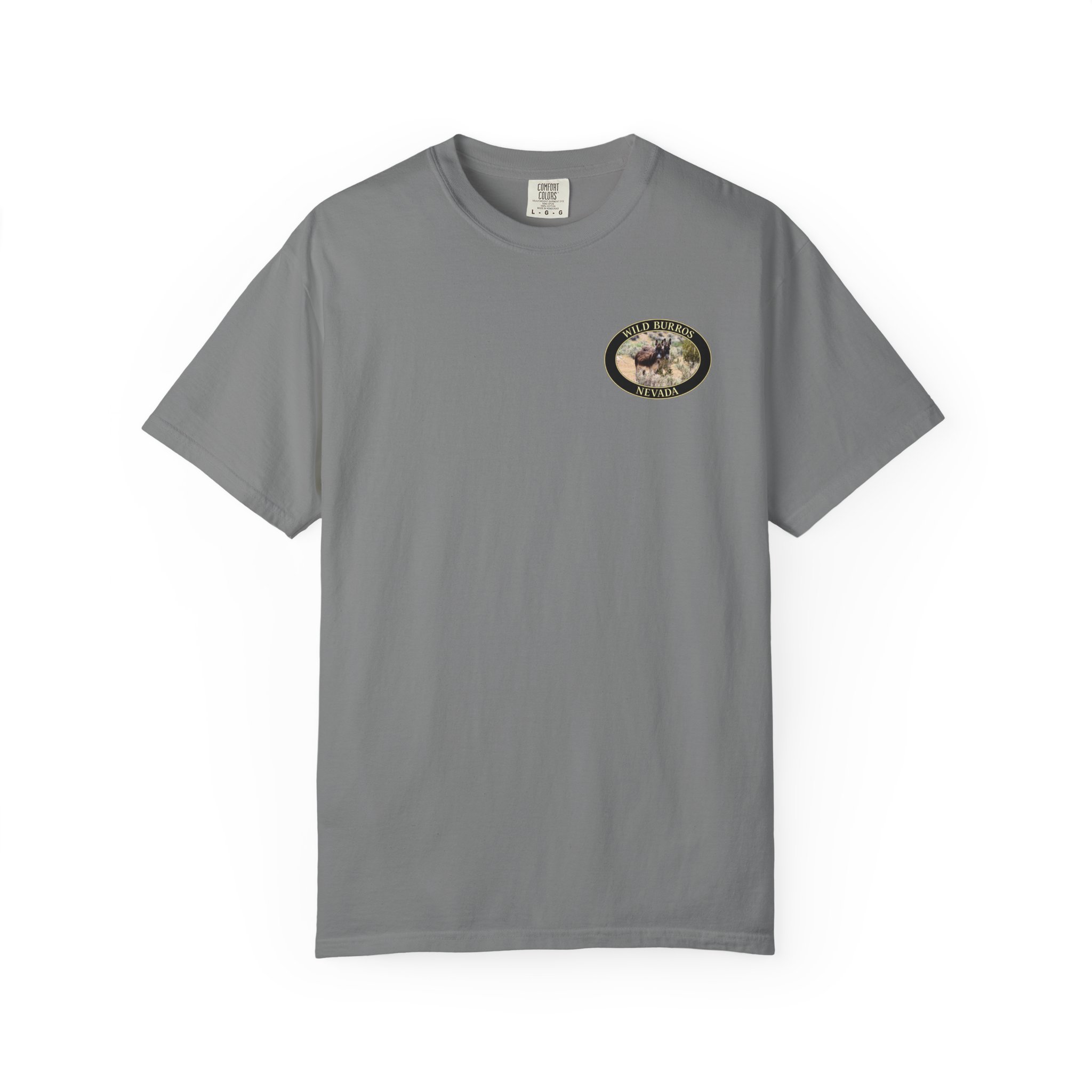Wild Donkey Couple Scenic Nevada Landscape Relaxed Fit Garment-Dyed Heavyweight T-Shirt - Image 13