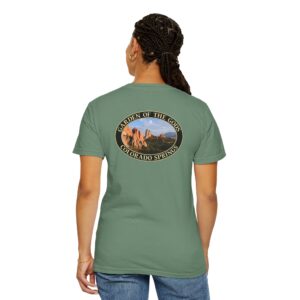 Unique Rock Formations at Garden of the Gods Colorado Springs Garment-Dyed Heavyweight T-Shirt