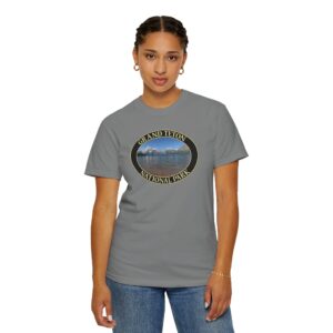 Jackson Lake and the Teton Mountains at Grand Teton National Park Garment-Dyed Heavyweight Scenic Photography T-Shirt