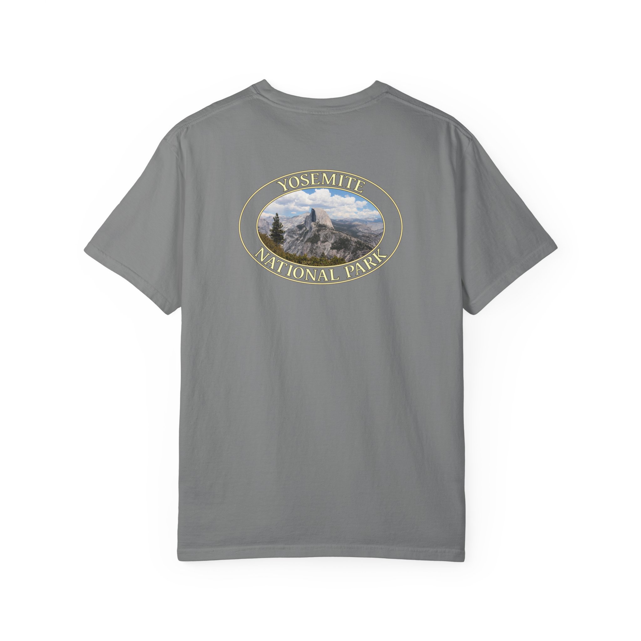 Half Dome Wide Angle Yosemite National Park T-Shirt - Premium Garment-Dyed Heavyweight Tee - Image 11