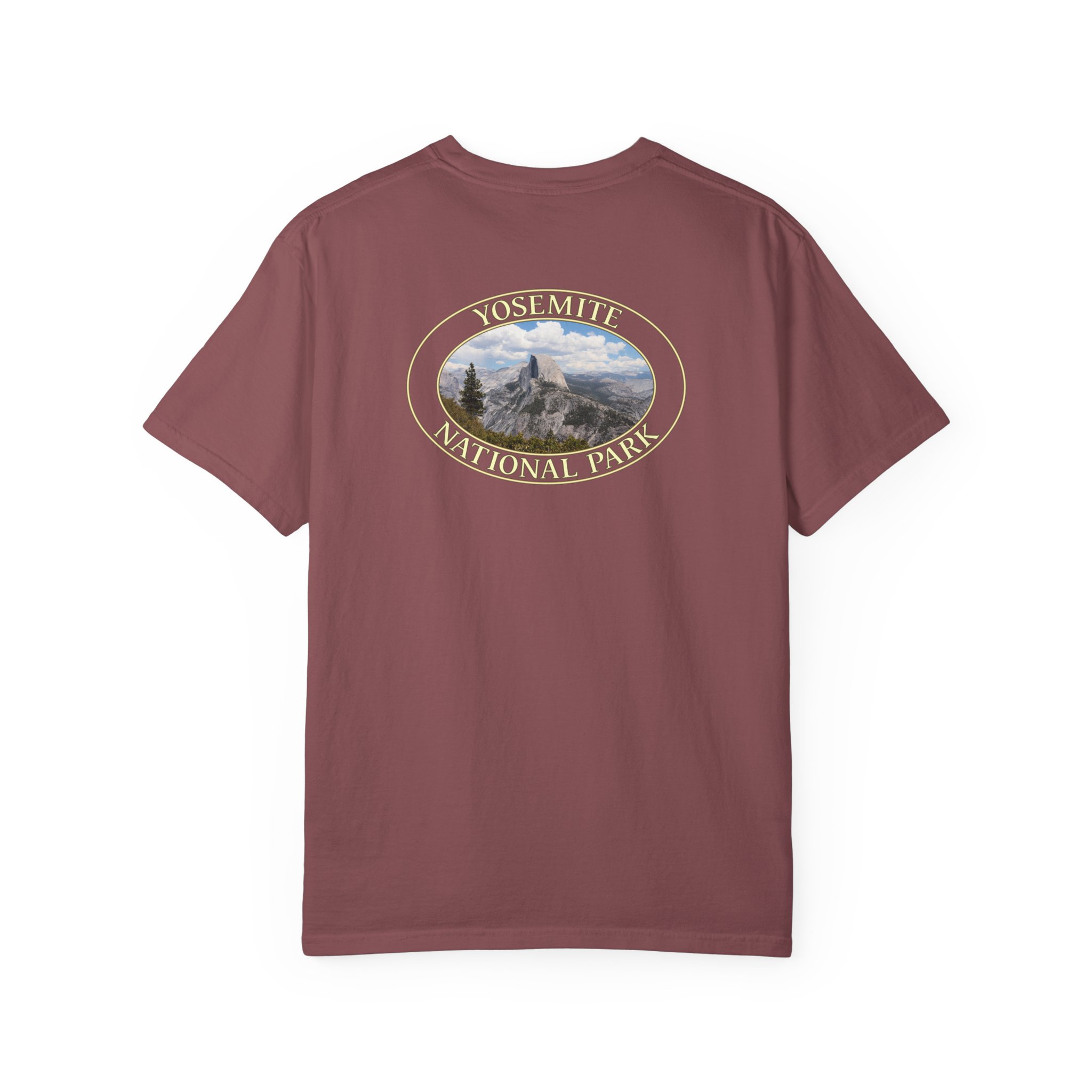 Half Dome Wide Angle Yosemite National Park T-Shirt - Premium Garment-Dyed Heavyweight Tee - Image 8