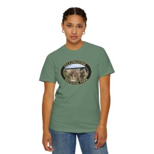 Grand Canyon of the Yellowstone Scenic Garment-Dyed Heavyweight T-Shirt – Yellowstone National Park Original Photography Tee