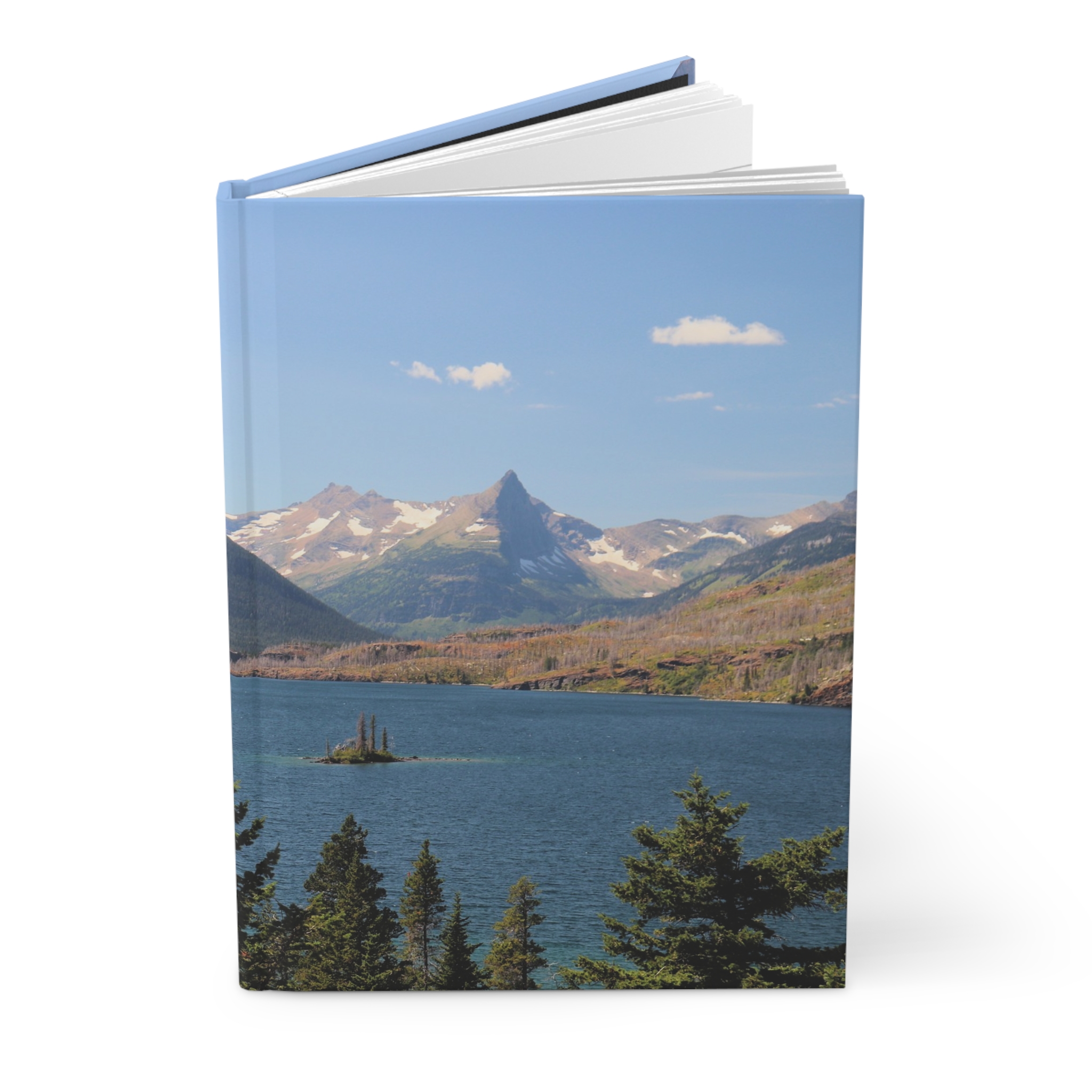 Saint Mary Lake at Glacier National Park Hardcover Journal with Matte Cover - Travel & Nature Notebook - Image 3