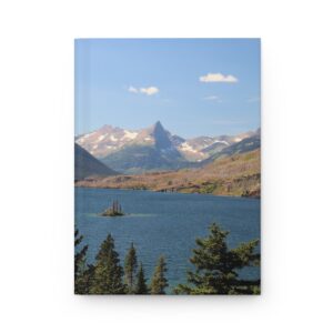 Saint Mary Lake at Glacier National Park Hardcover Journal with Matte Cover - Travel & Nature Notebook