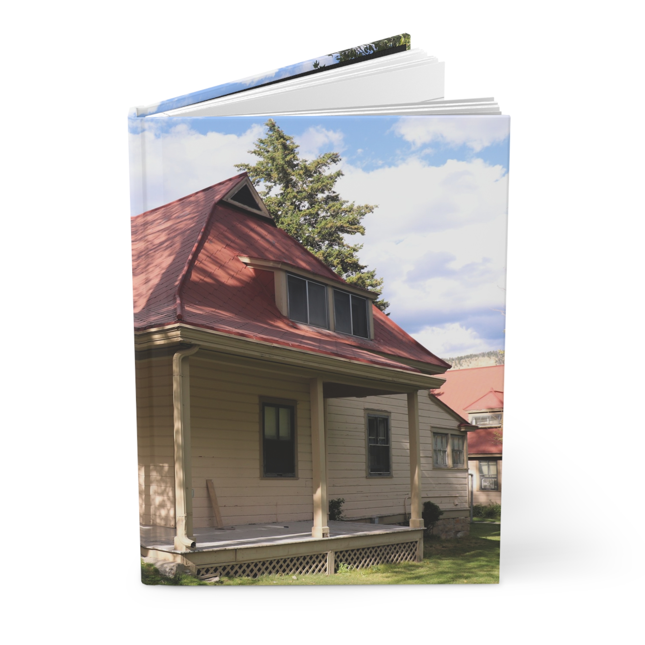 19th Century Building at Fort Yellowstone Hardcover Journal - Yellowstone National Park Inspired Travel Notebook with Premium Matte Cover