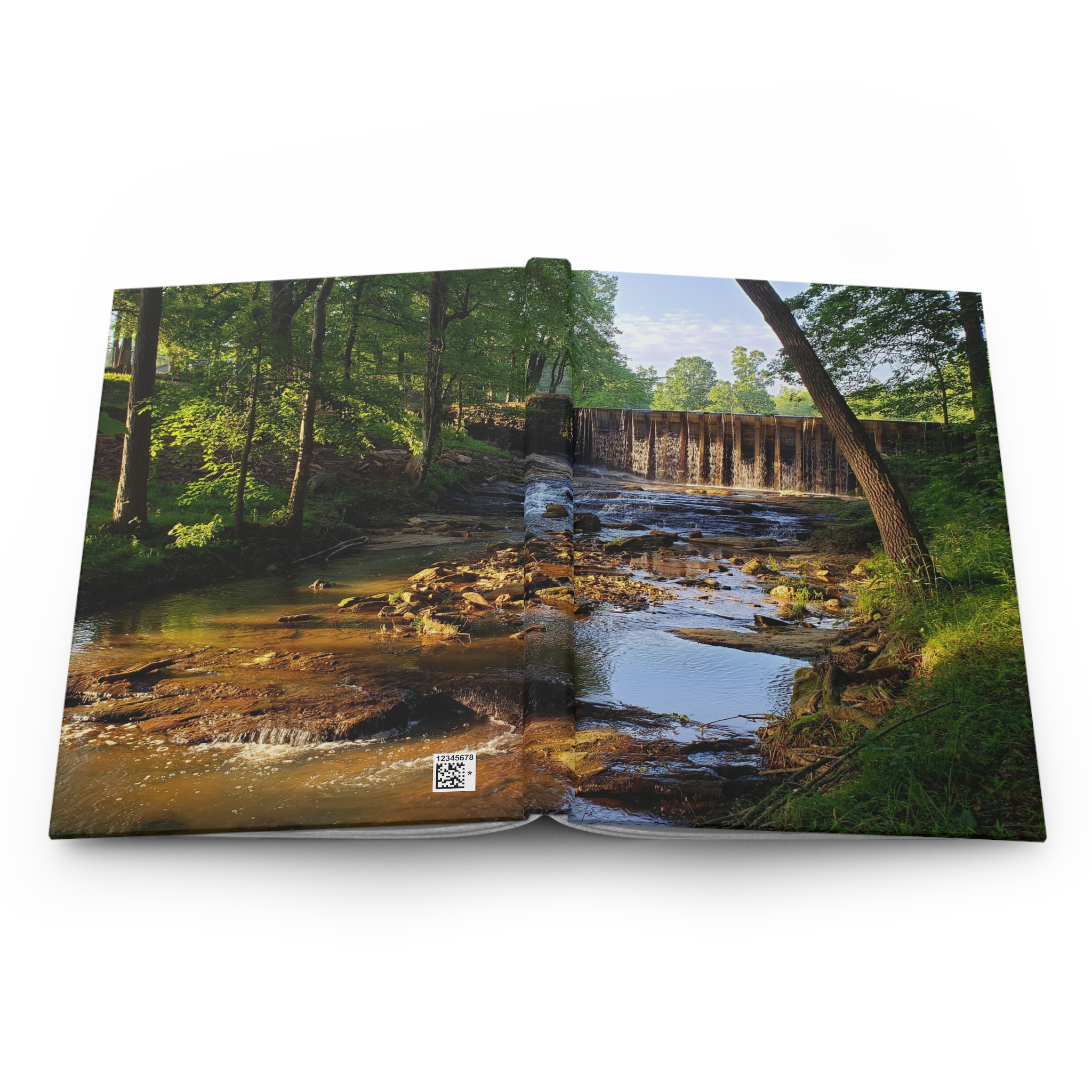 Waterfall in Central North Carolina Hardcover Journal with Lined Pages and Matte Cover – Travel and Nature Inspired Notebook - Image 5