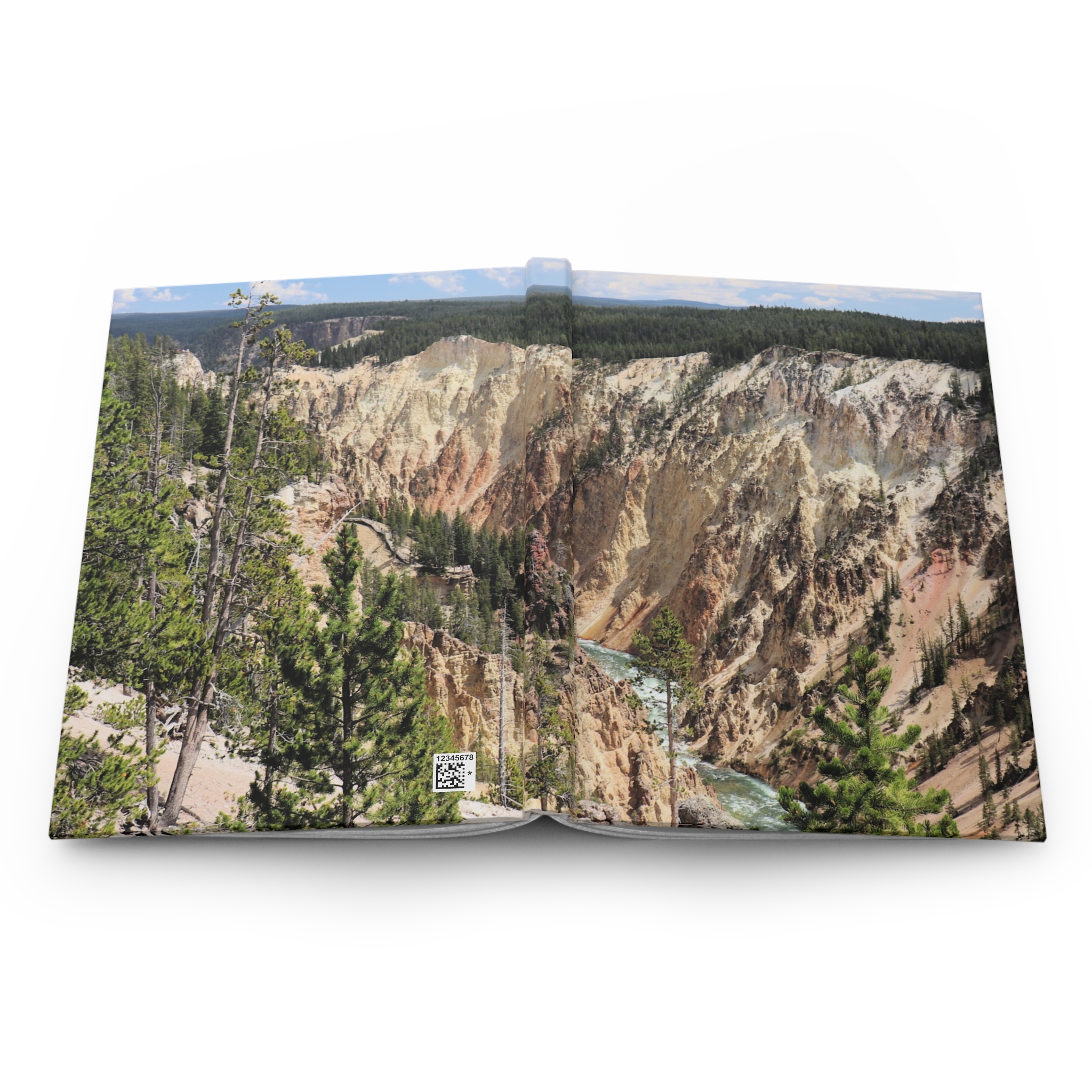 Grand Canyon of the Yellowstone Hardcover Journal, Scenic Yellowstone National Park Travel Notebook with 150 Lined Pages, Original Photography - Image 5