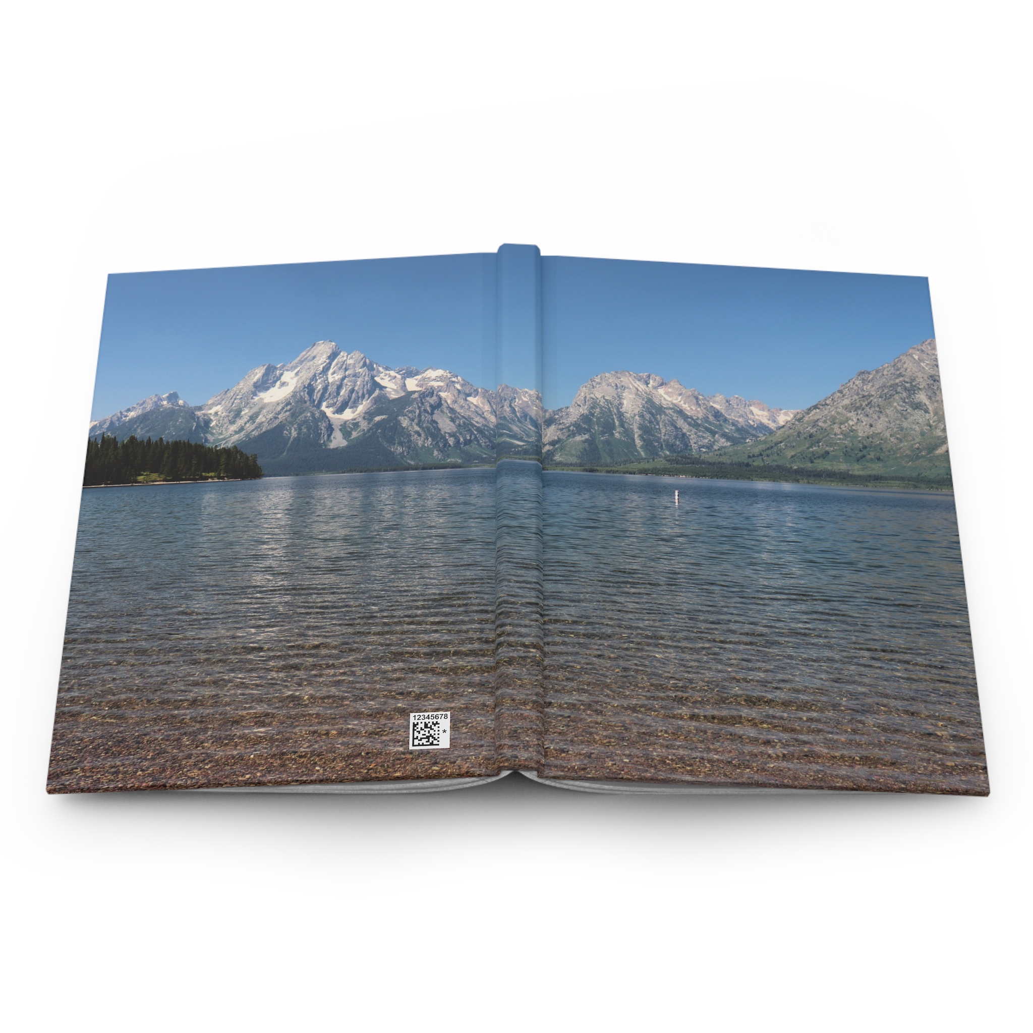Jackson Lake and the Teton Mountains Hardcover Journal, Grand Teton National Park Travel Notebook with Matte Hardcover, Original Photography - Image 5