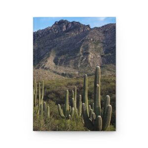 Saguaro Cacti at Catalina State Park Tucson Hardcover Journal with Matte Cover and Lined Pages