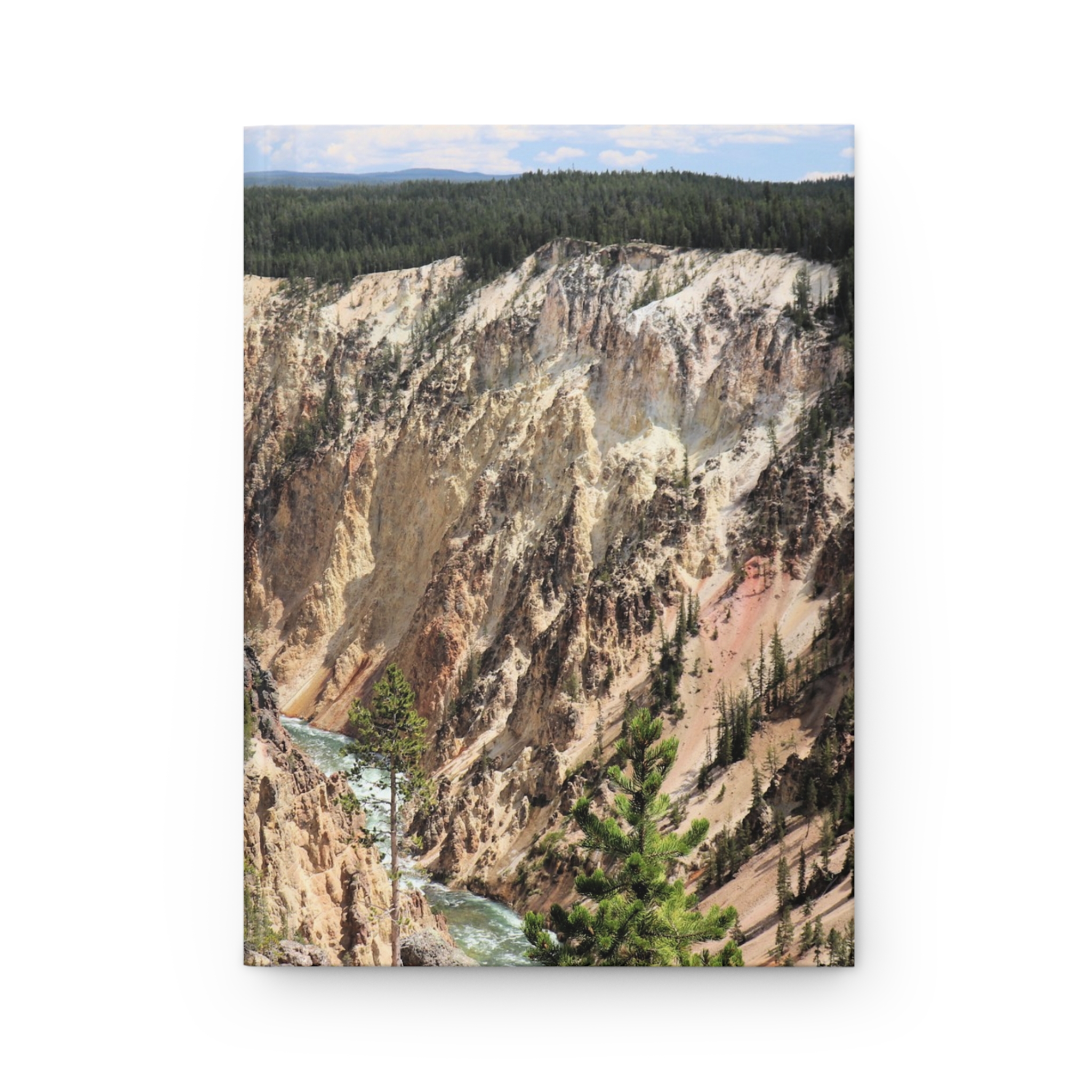 Grand Canyon of the Yellowstone Hardcover Journal, Scenic Yellowstone National Park Travel Notebook with 150 Lined Pages, Original Photography - Image 2