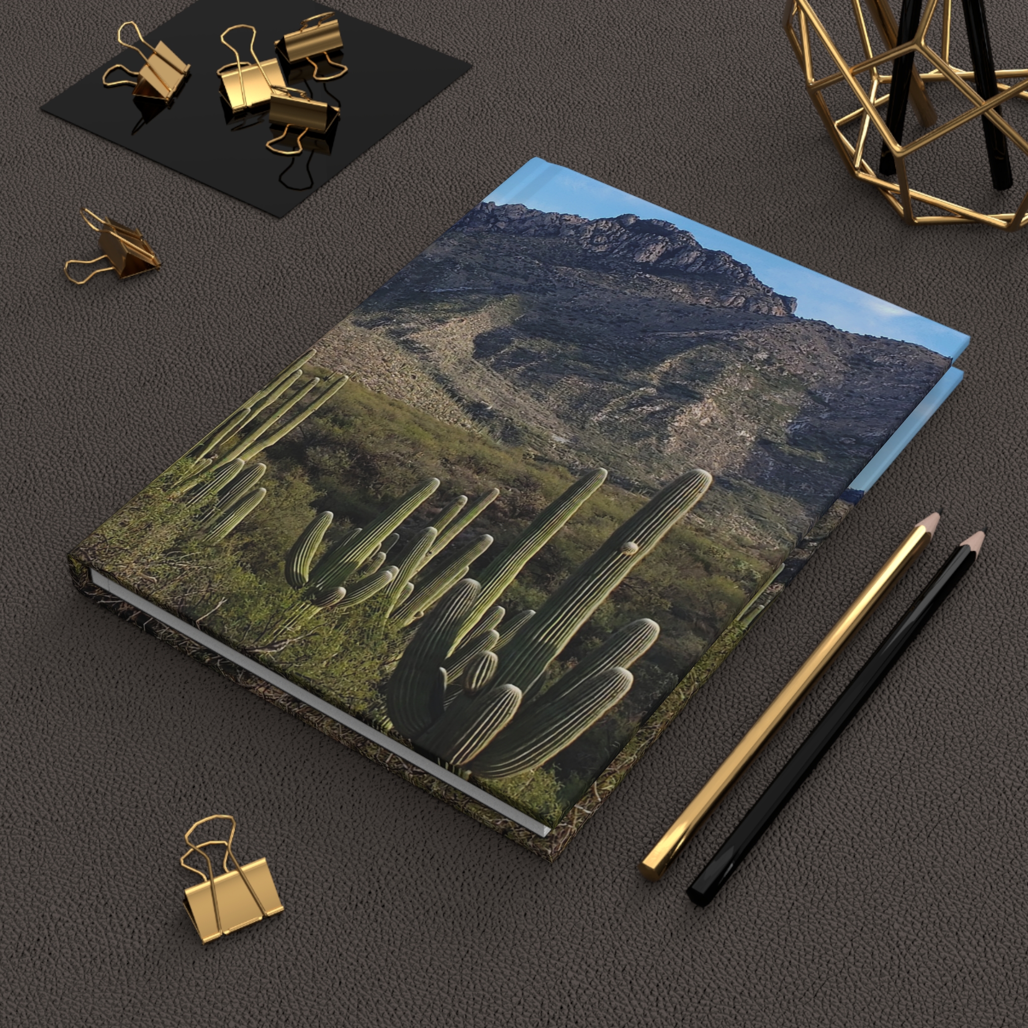 Saguaro Cacti at Catalina State Park Tucson Hardcover Journal with Matte Cover and Lined Pages - Image 6