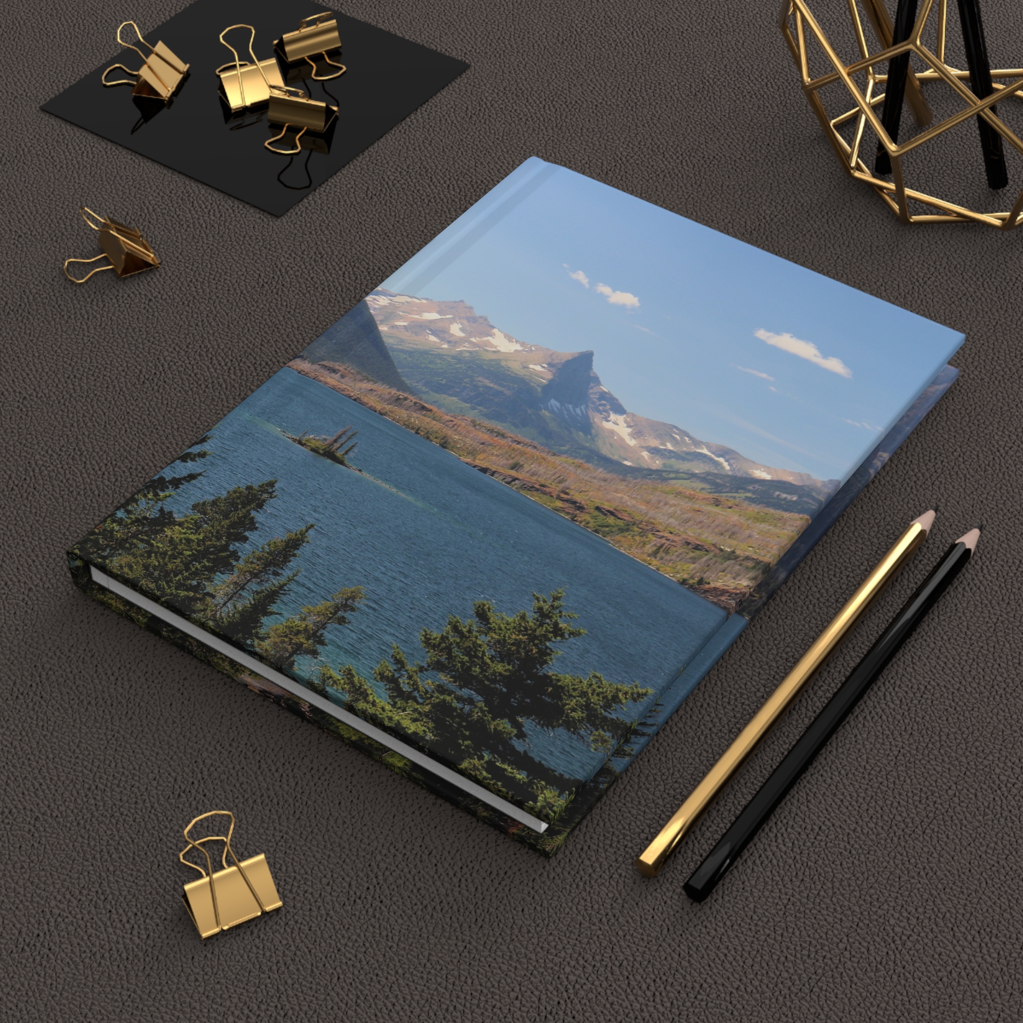 Saint Mary Lake at Glacier National Park Hardcover Journal with Matte Cover - Travel & Nature Notebook - Image 6