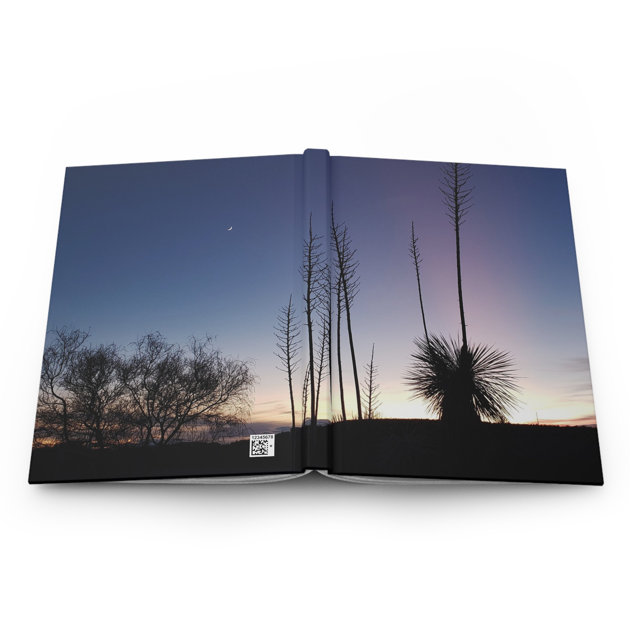 Yucca Plants at Dusk in Caballo New Mexico Hardcover Journal – Nature-Inspired Travel Notebook - Image 5