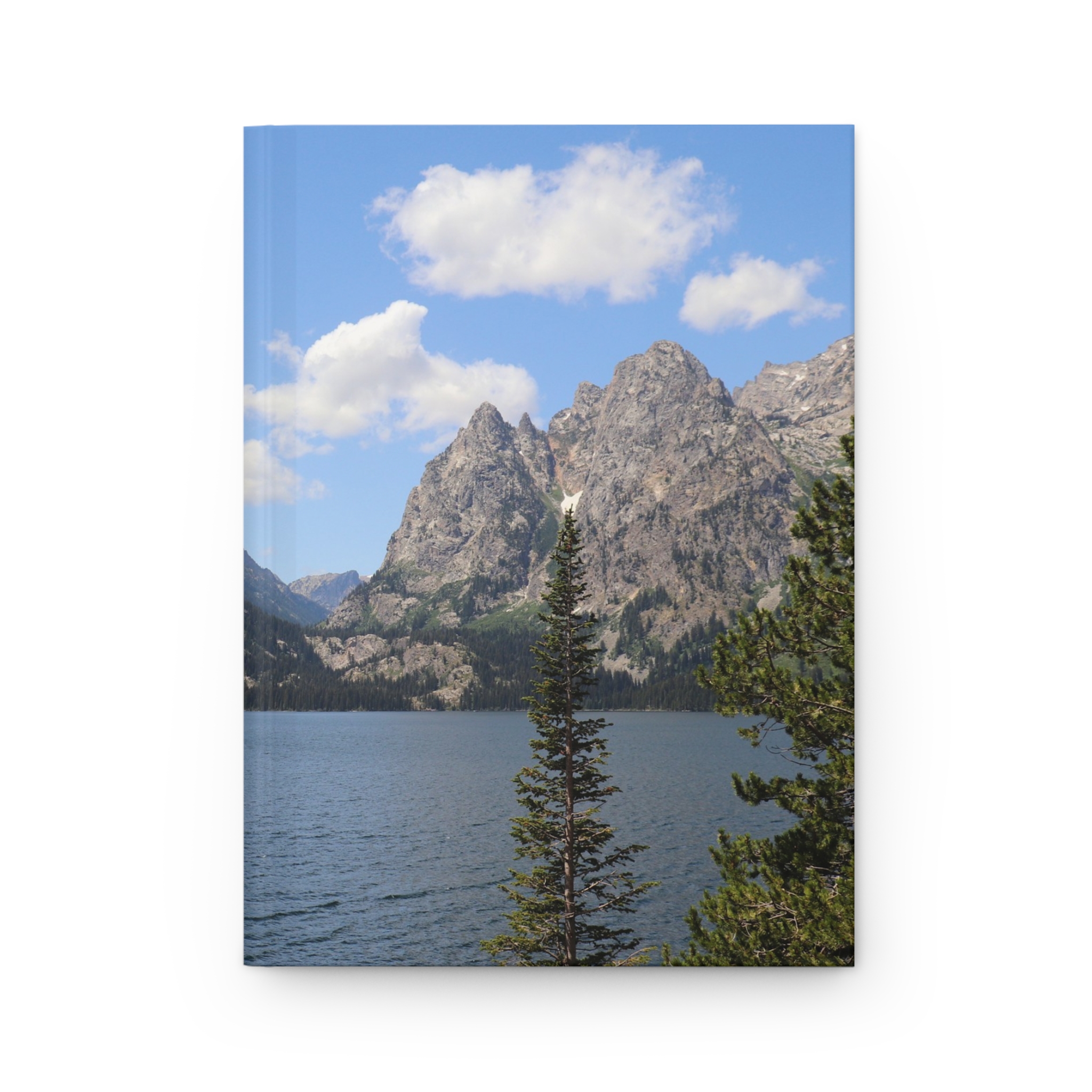 Jenny Lake and Mountains Hardcover Journal, Grand Teton National Park Inspired Travel and Nature Notebook, Original Photography - Image 2