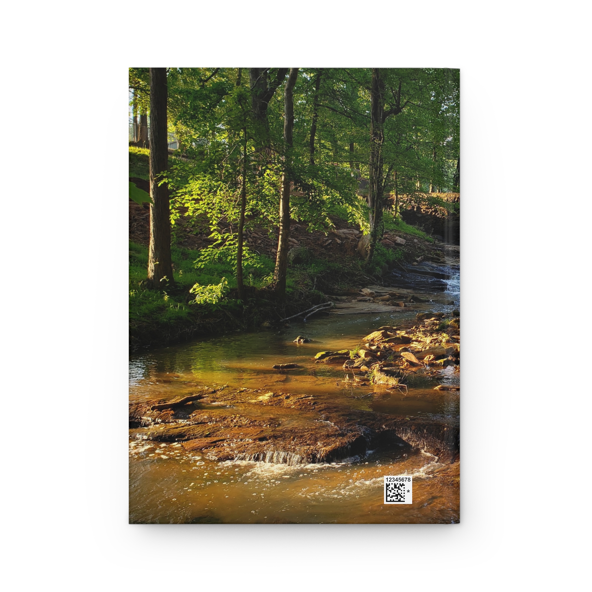Waterfall in Central North Carolina Hardcover Journal with Lined Pages and Matte Cover – Travel and Nature Inspired Notebook - Image 2