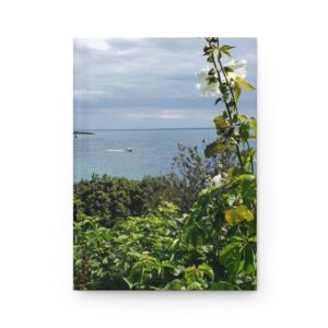 View over Lake Huron from West Bluff Mackinac Island Premium Matte Hardcover Journal for Travel and Nature Lovers