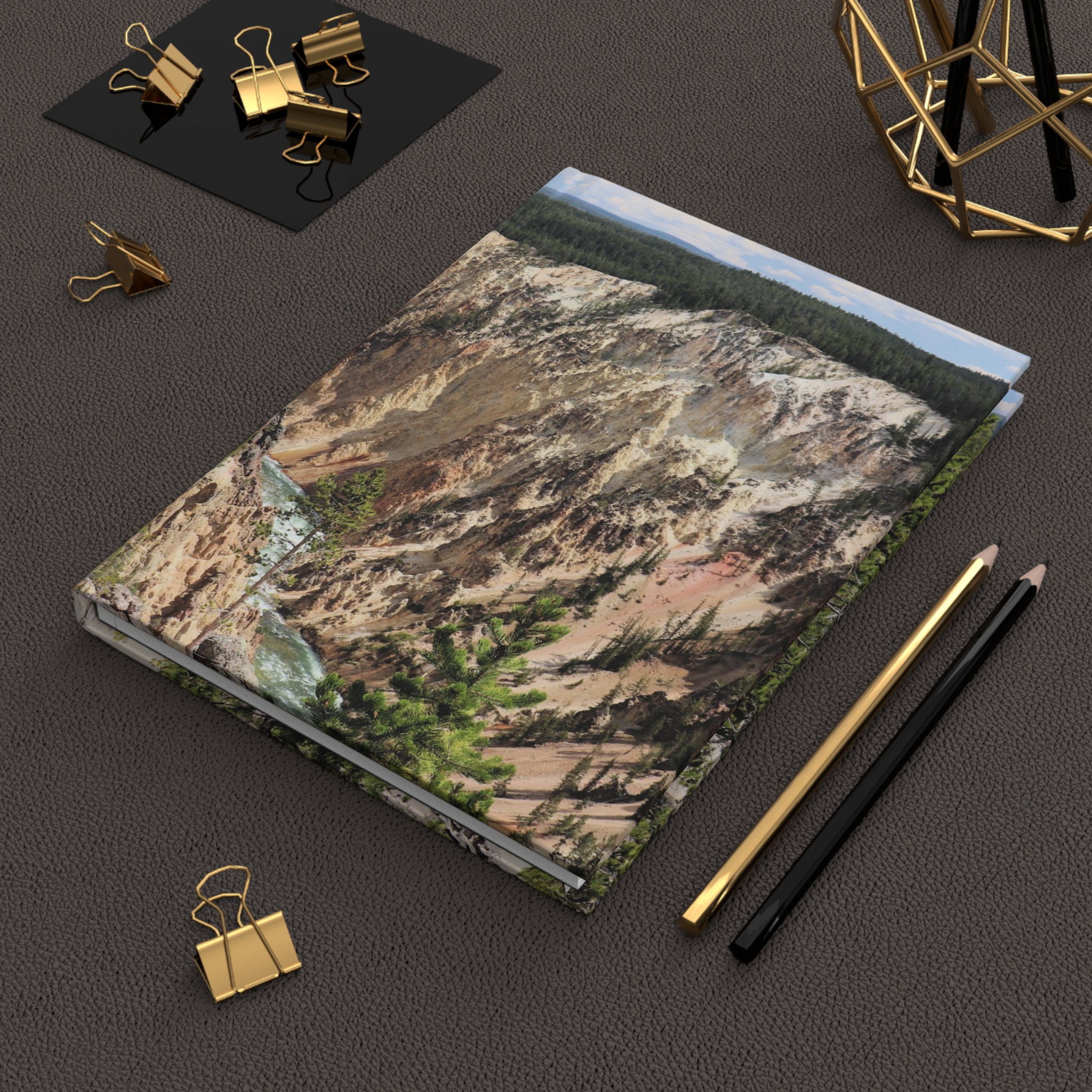 Grand Canyon of the Yellowstone Hardcover Journal, Scenic Yellowstone National Park Travel Notebook with 150 Lined Pages, Original Photography - Image 6