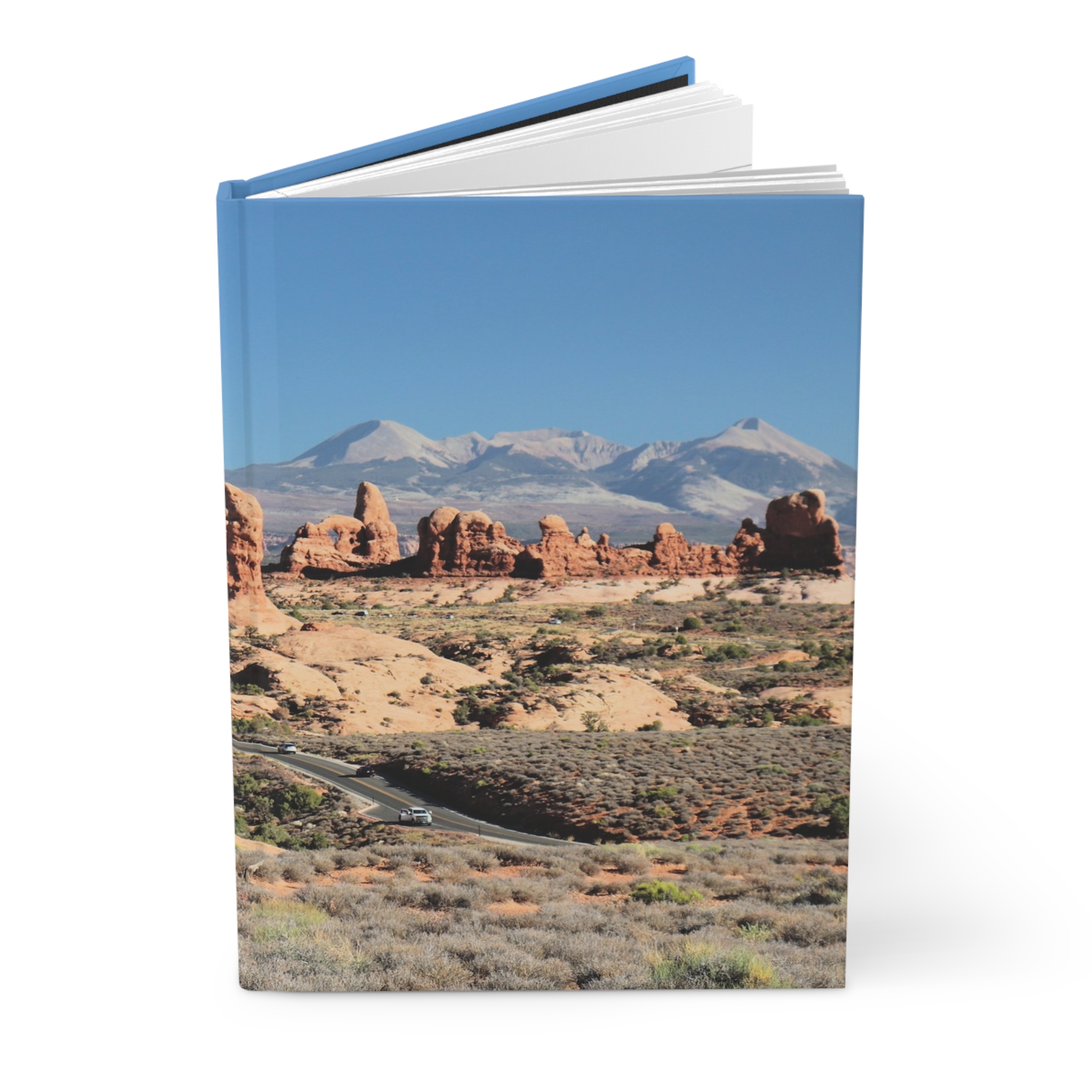 Wide Angle View Hardcover Journal Featuring Windows Area at Arches National Park, Travel & Nature Inspired, Original Photography - Image 3