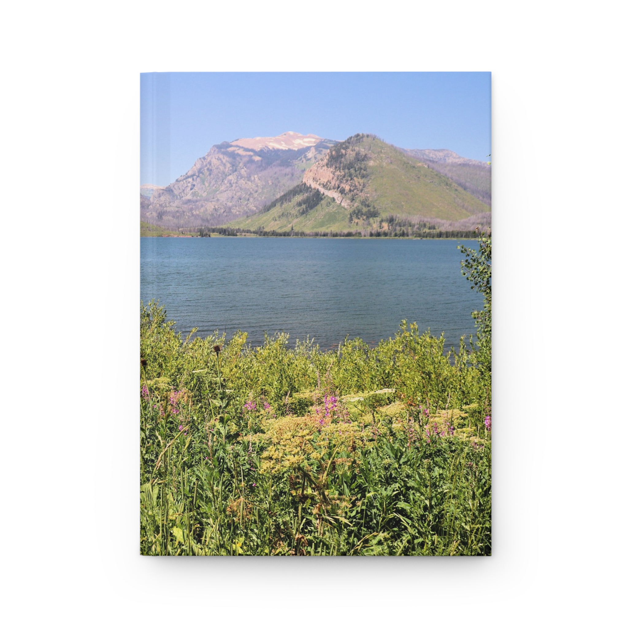 Jackson Lake and Teton Mountains Hardcover Journal Featuring Spring Wildflowers, Travel and Nature Inspired Writing Notebook, Grand Teton National Park, Original Photography - Image 2