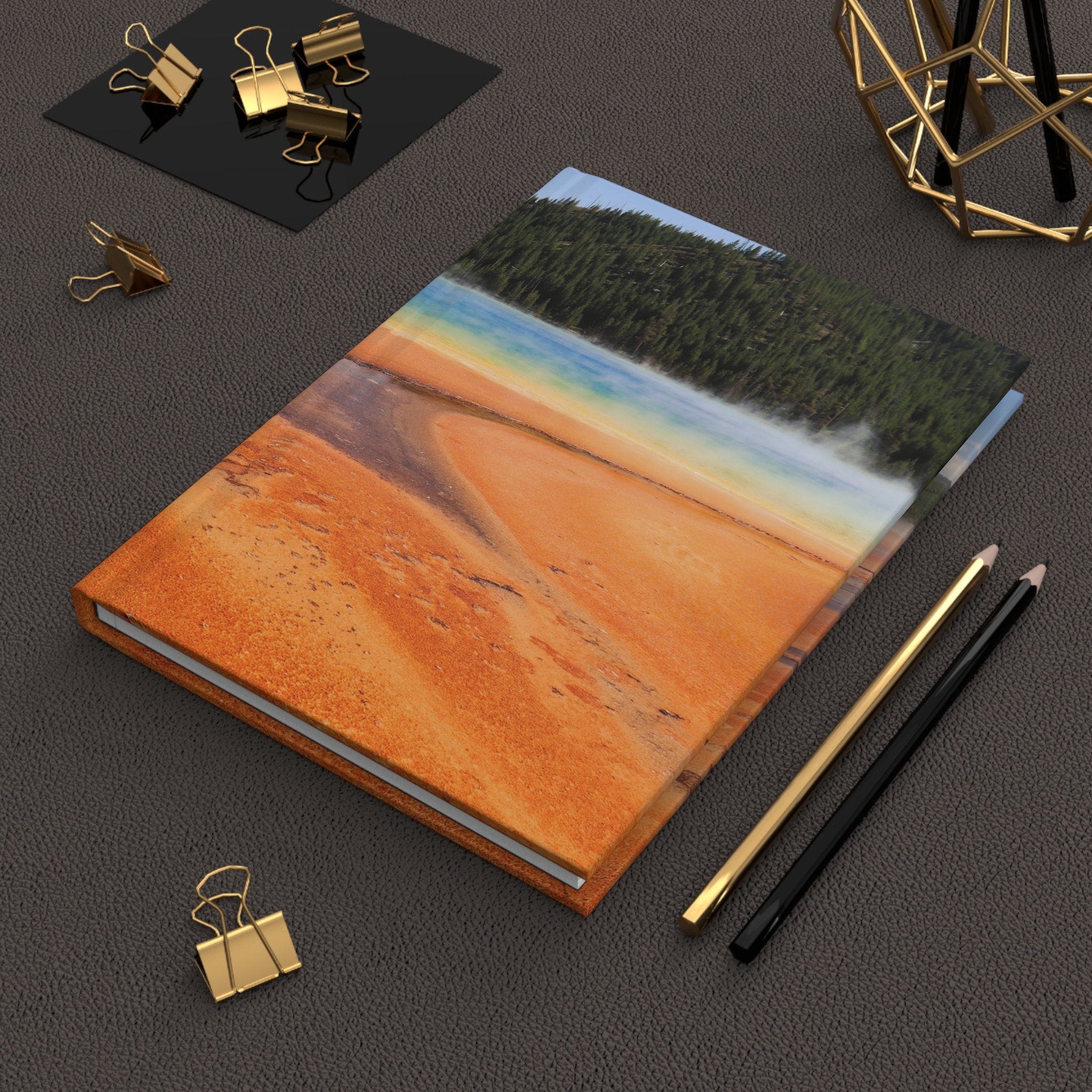 Grand Prismatic Spring at Yellowstone National Park Hardcover Journal, Travel Notebook with Vibrant Full-Color Print, Original Photography - Image 6