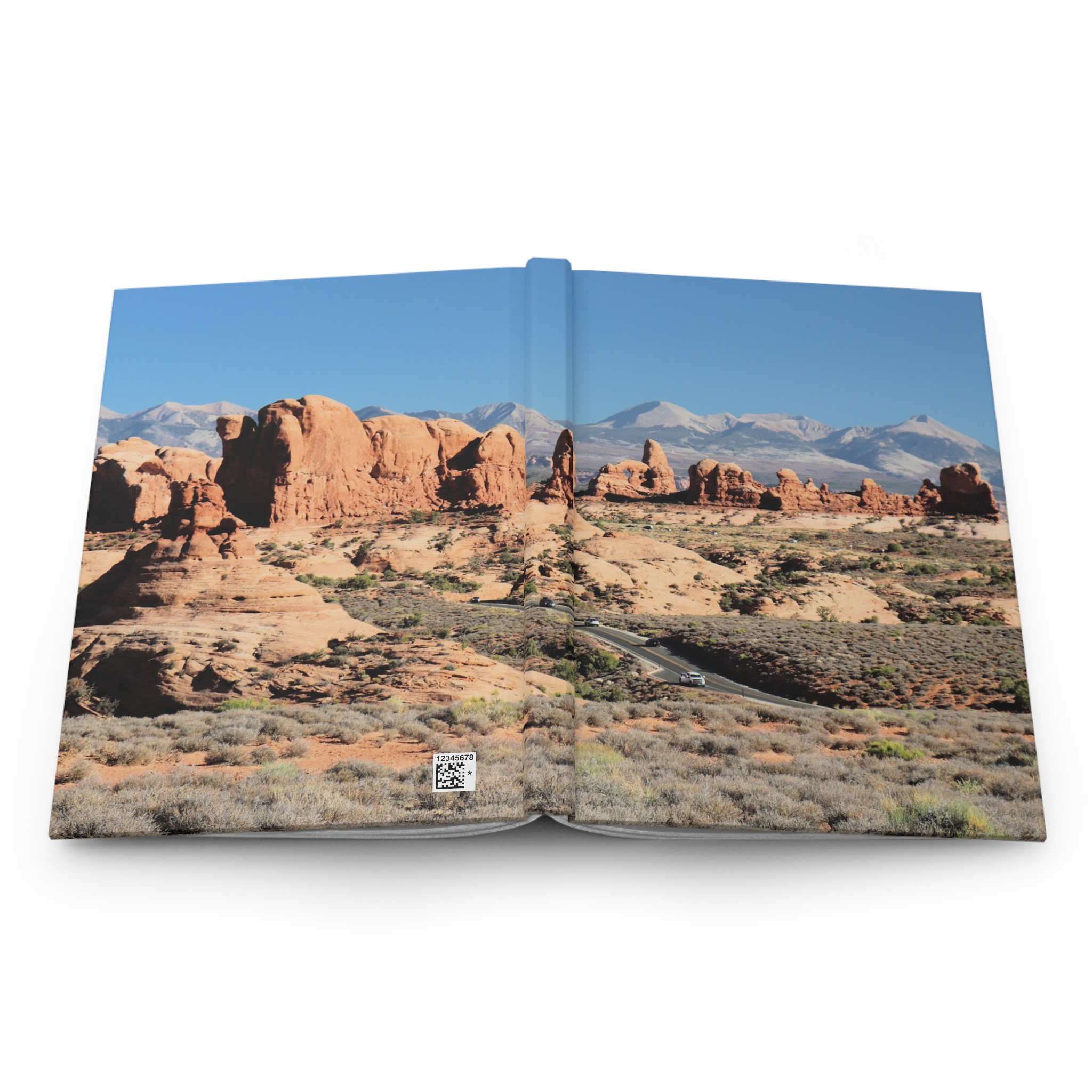 Wide Angle View Hardcover Journal Featuring Windows Area at Arches National Park, Travel & Nature Inspired, Original Photography - Image 5