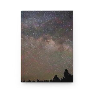 Night Sky with Milky Way in June Lake California Hardcover Journal - Travel Notebook with Premium Matte Cover