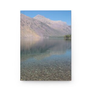 Lake McDonald Reflection at Glacier National Park Hardcover Journal – Travel Notebook with Matte Cover