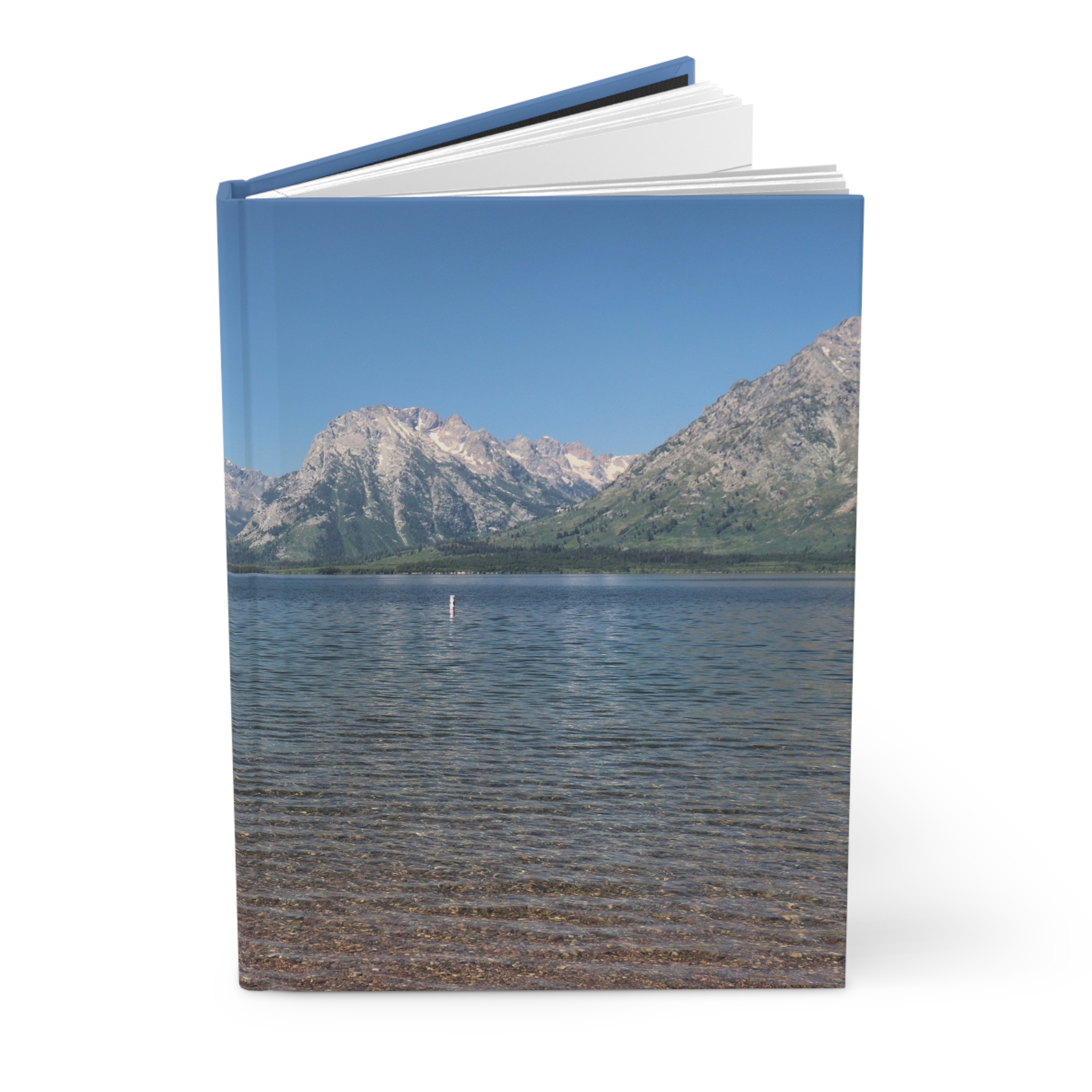 Jackson Lake and the Teton Mountains Hardcover Journal, Grand Teton National Park Travel Notebook with Matte Hardcover, Original Photography