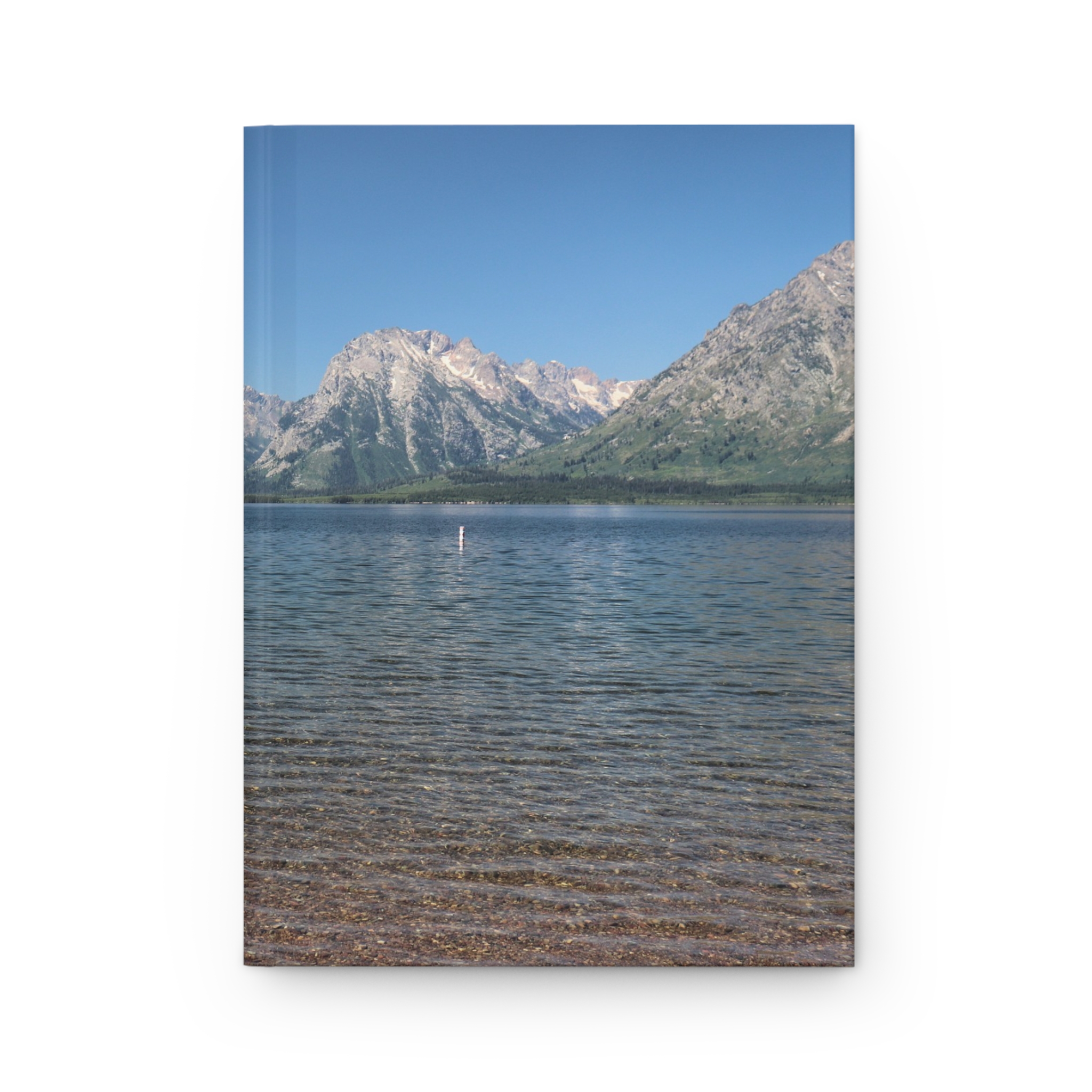 Jackson Lake and the Teton Mountains Hardcover Journal, Grand Teton National Park Travel Notebook with Matte Hardcover, Original Photography - Image 2