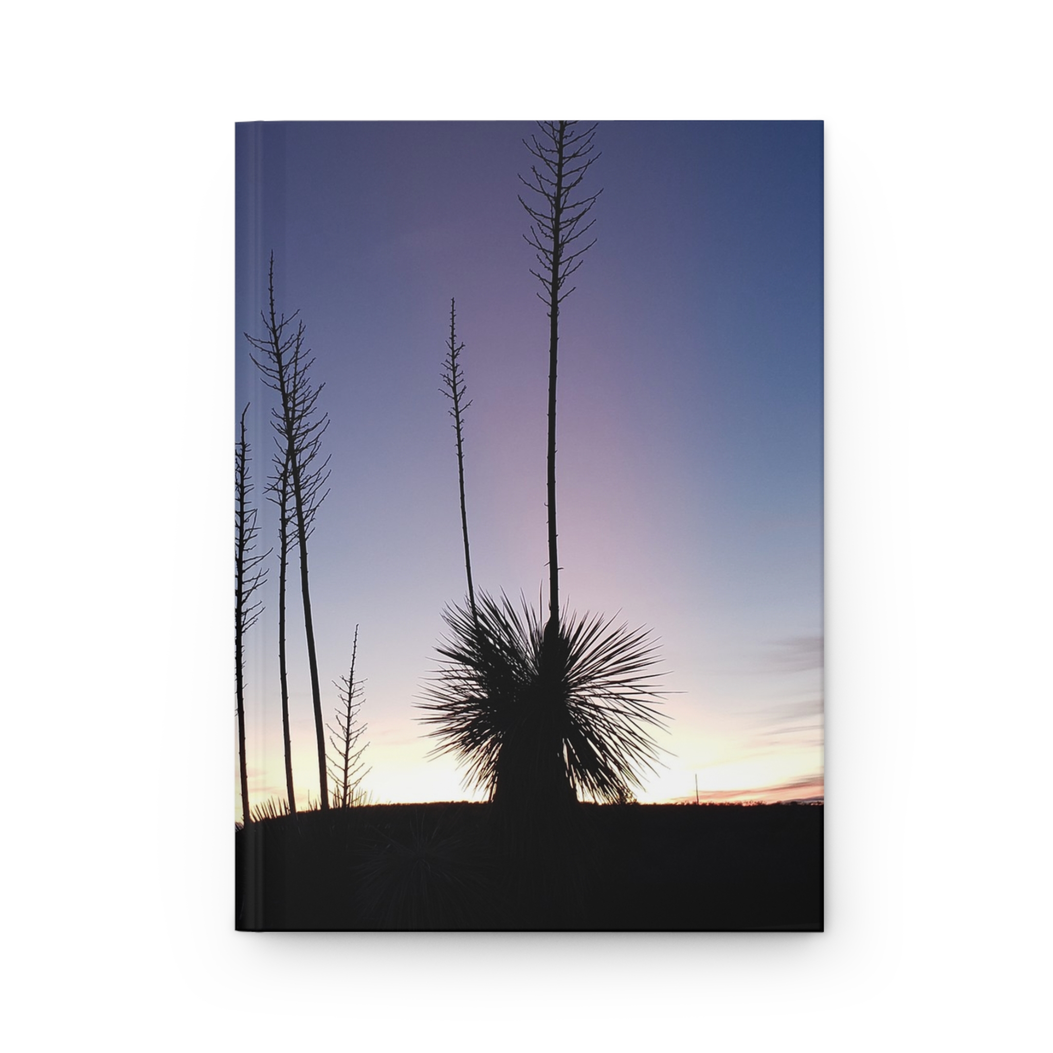Yucca Plants at Dusk in Caballo New Mexico Hardcover Journal – Nature-Inspired Travel Notebook