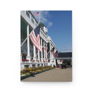 Grand Hotel on Mackinac Island Michigan Hardcover Journal with Matte Cover - Travel and Nature Inspired Notebook