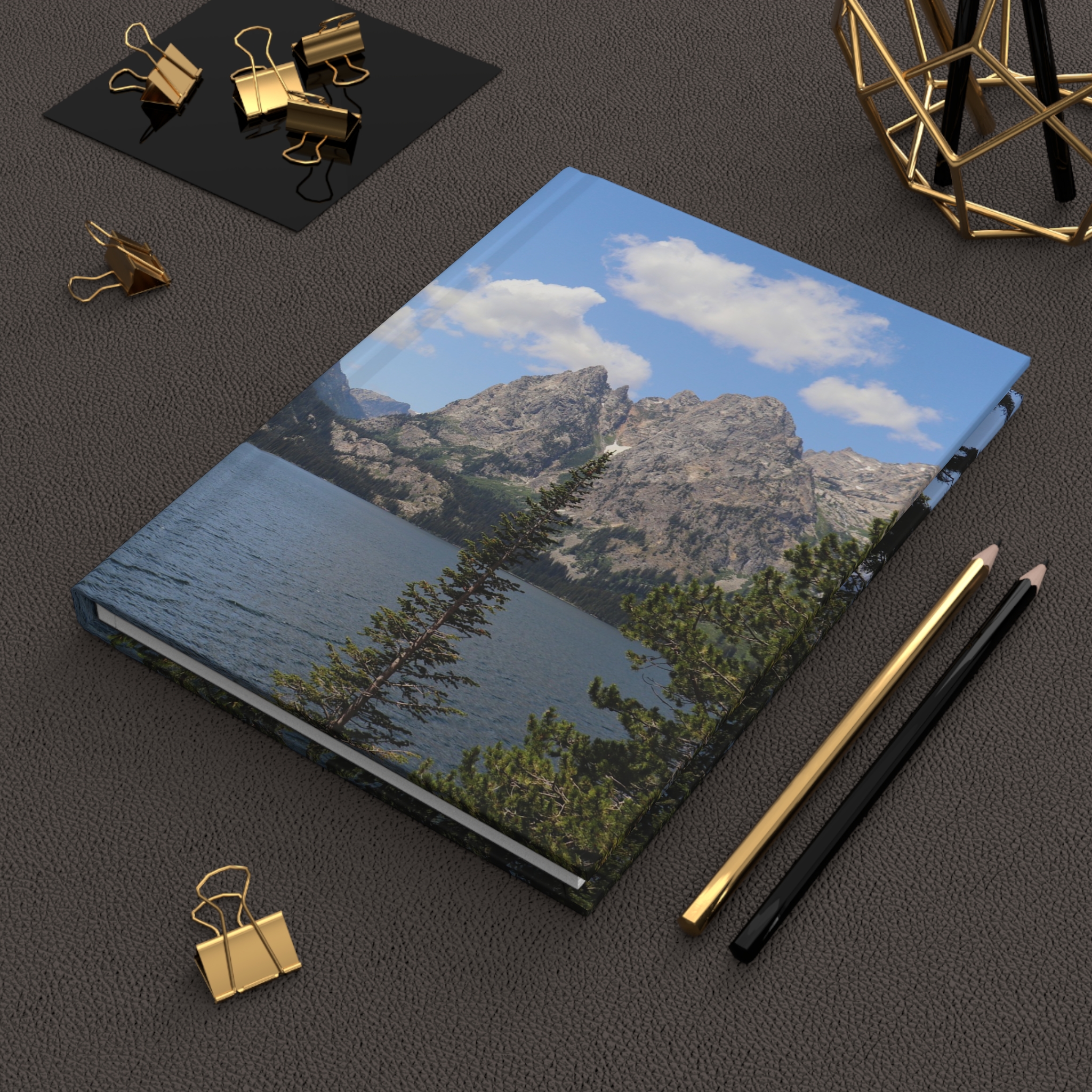 Jenny Lake and Mountains Hardcover Journal, Grand Teton National Park Inspired Travel and Nature Notebook, Original Photography - Image 6