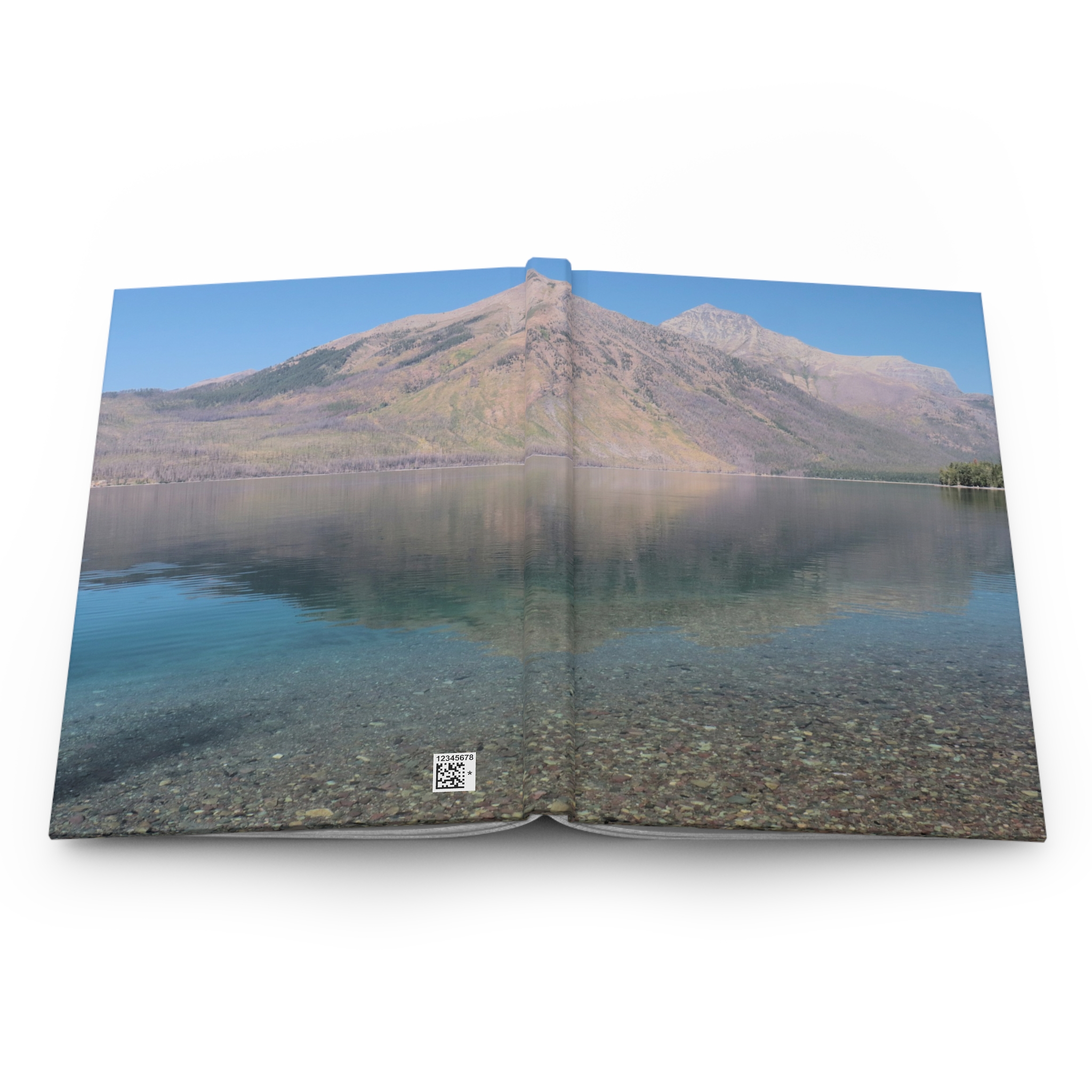 Lake McDonald Reflection at Glacier National Park Hardcover Journal – Travel Notebook with Matte Cover - Image 5