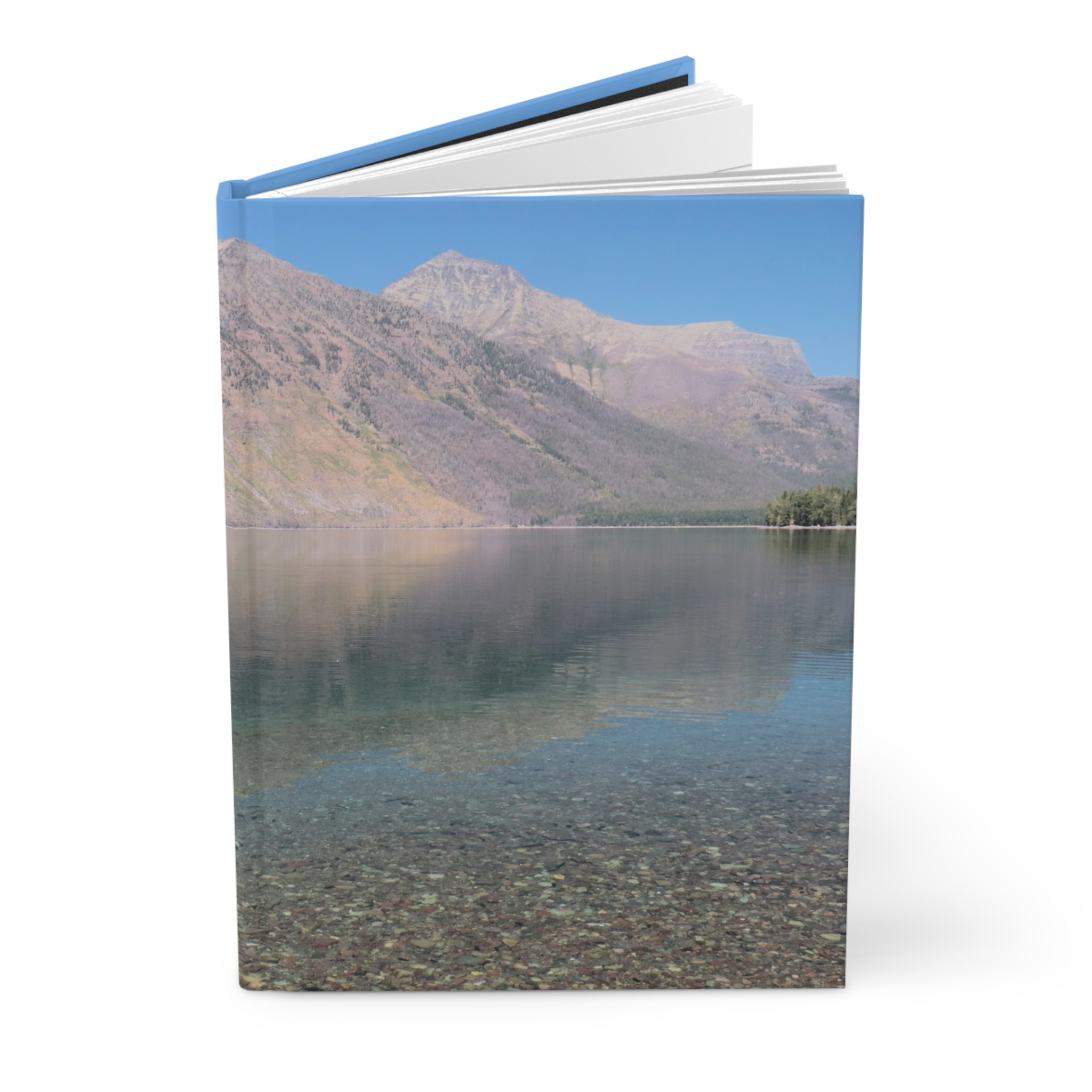 Lake McDonald Reflection at Glacier National Park Hardcover Journal – Travel Notebook with Matte Cover - Image 3