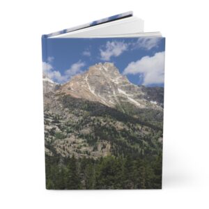 Grand Teton Mountains Hardcover Journal, Scenic National Park Travel Notebook with Premium Matte Cover and 150 Lined Pages, Original Photography