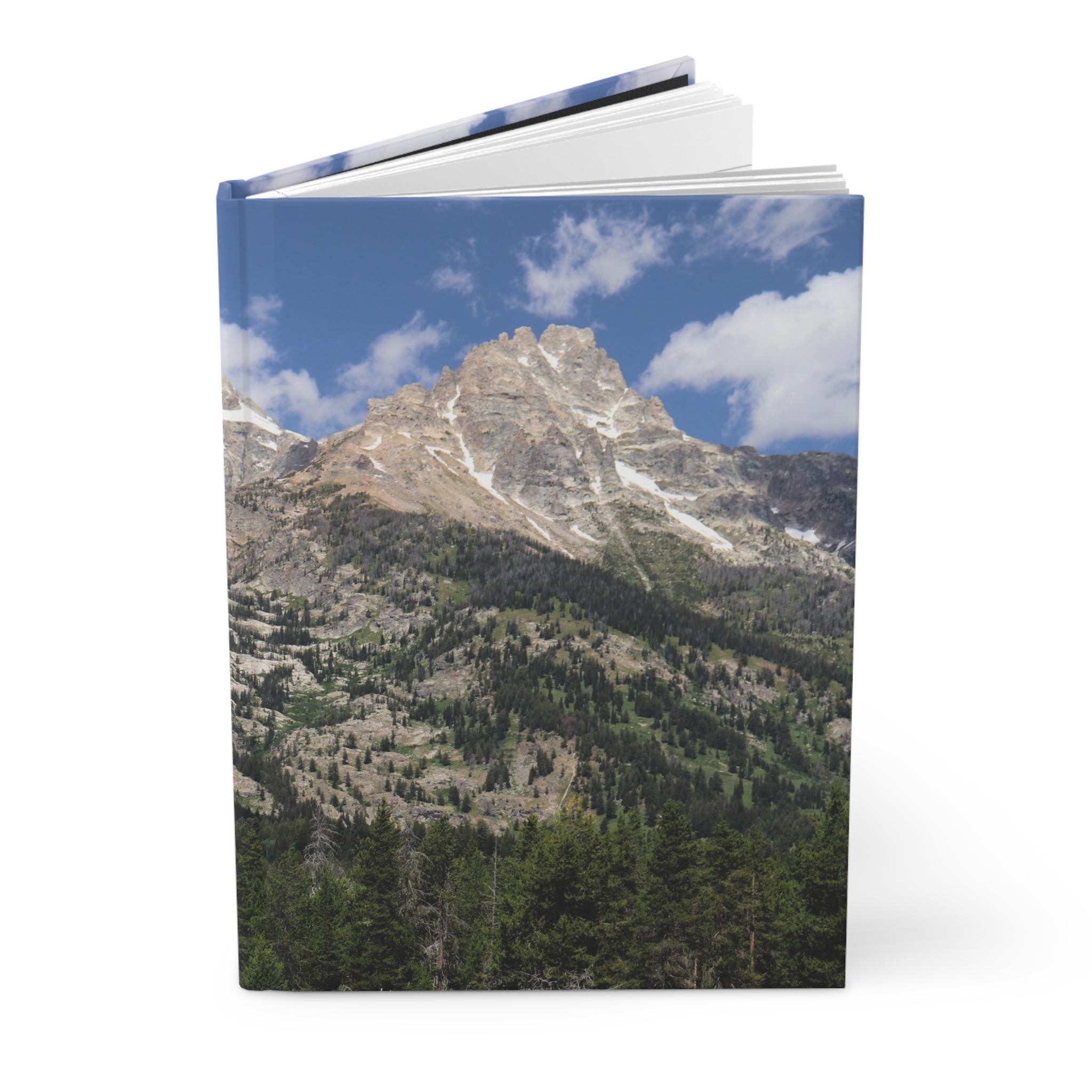 Grand Teton Mountains Hardcover Journal, Scenic National Park Travel Notebook with Premium Matte Cover and 150 Lined Pages, Original Photography